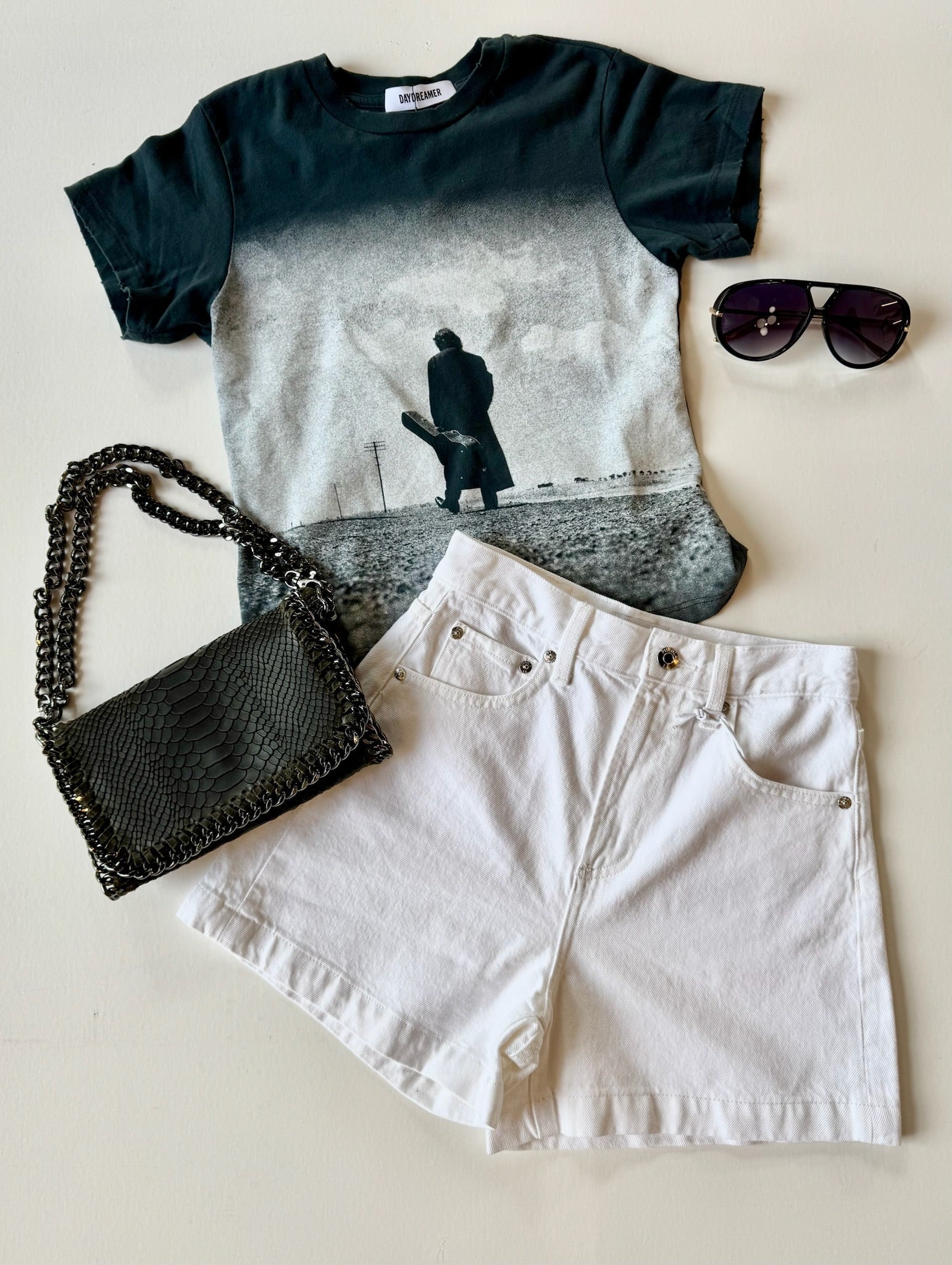 Johnny Cash Silhouette Vintage Tee - Amor Lafayette