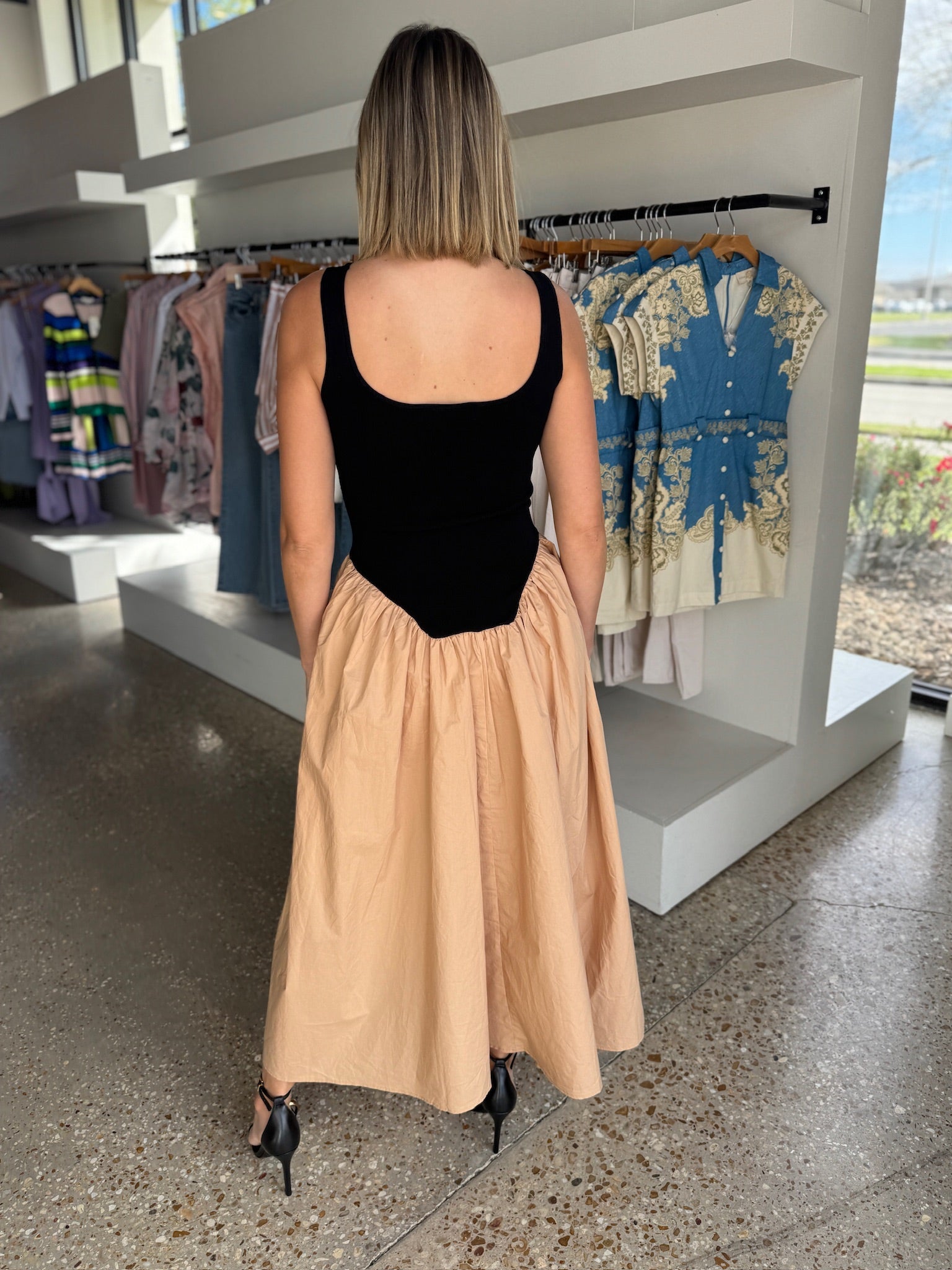 Julia Color Block Dress - Amor Lafayette