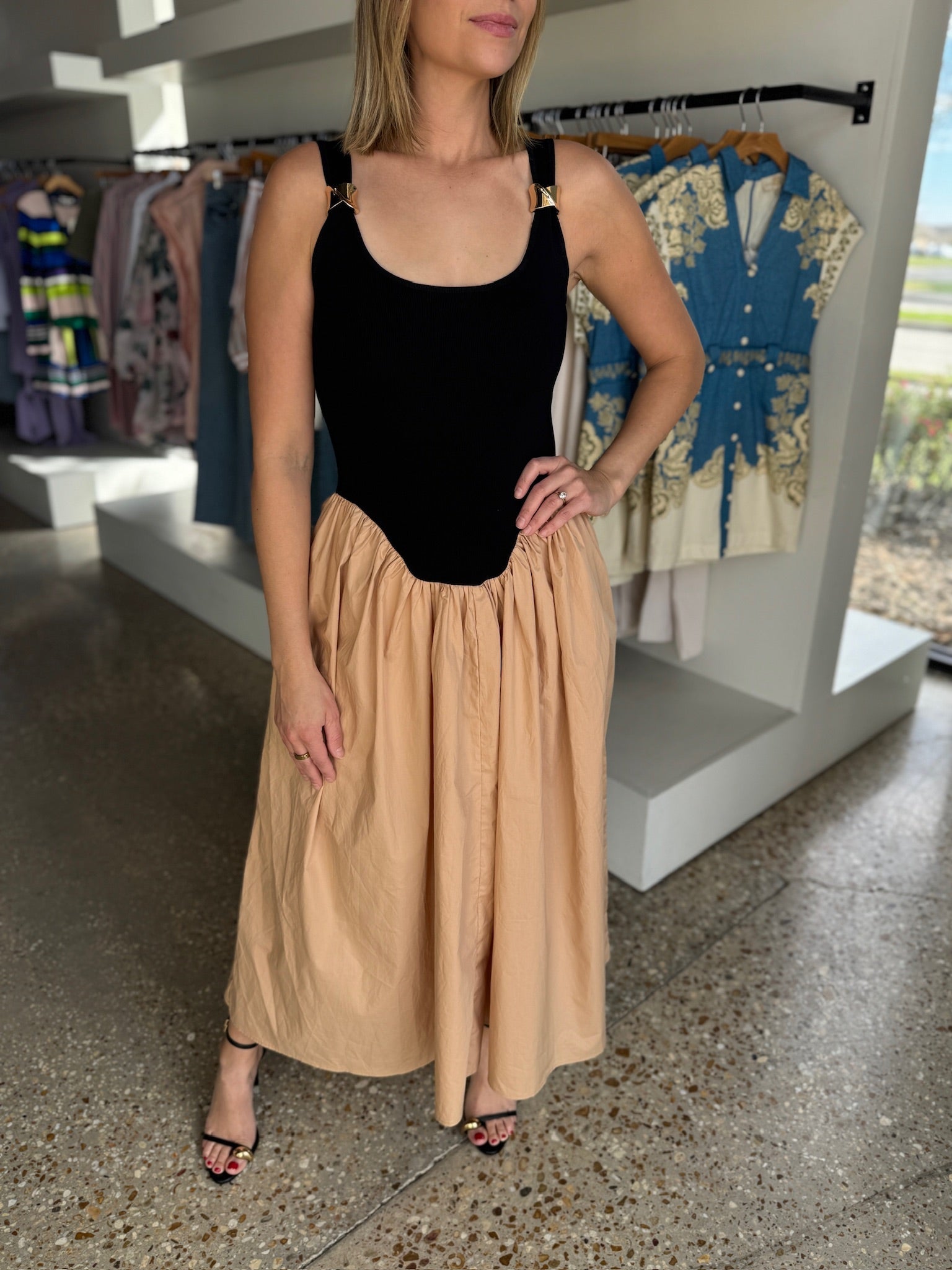 Julia Color Block Dress - Amor Lafayette