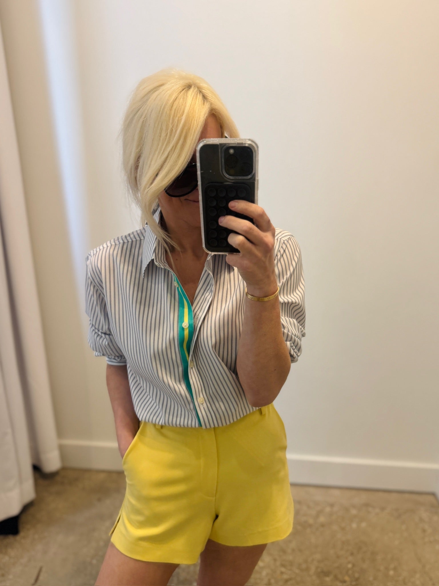 Juliana Contrast Stripe Long Sleeve Top - Amor Lafayette