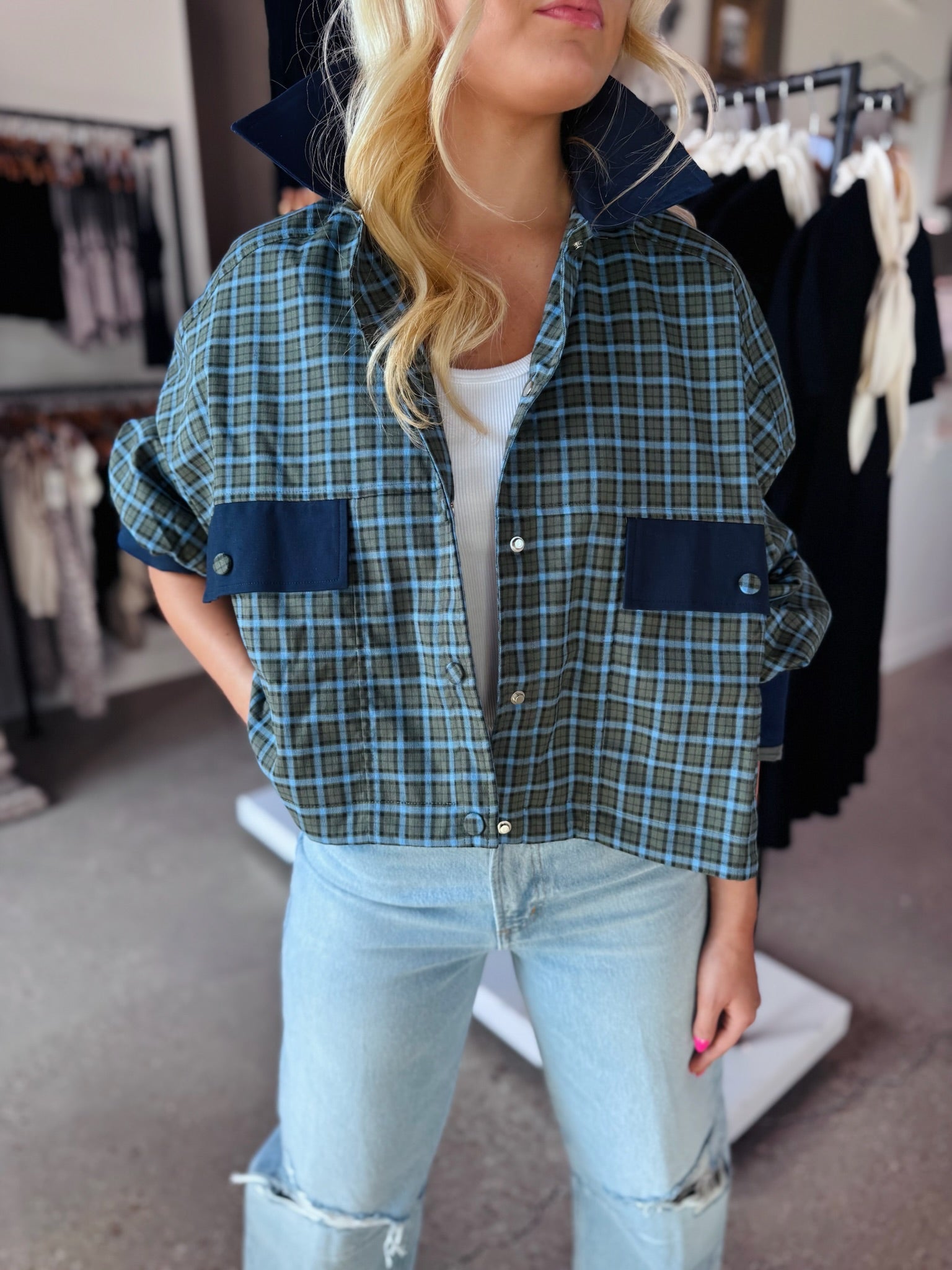 Kaki Monica Jacket - Amor Lafayette