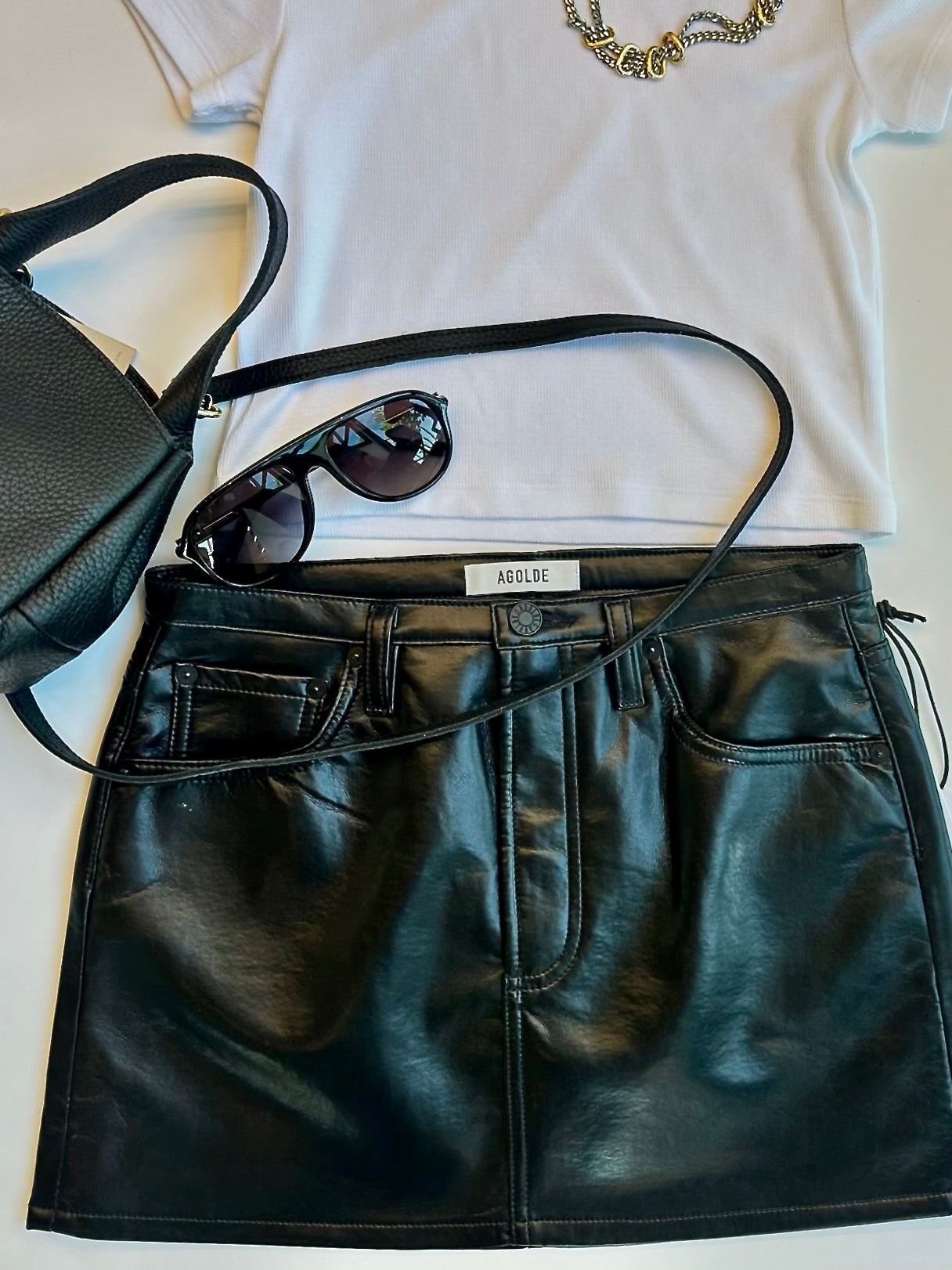 Keira Mini Skirt in Detox - Amor Lafayette