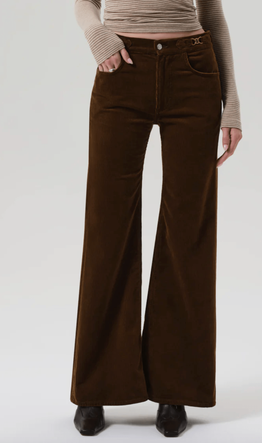 KIMBERLY FLARE WITH HORSEBIT IN CORDUROY - Amor Lafayette