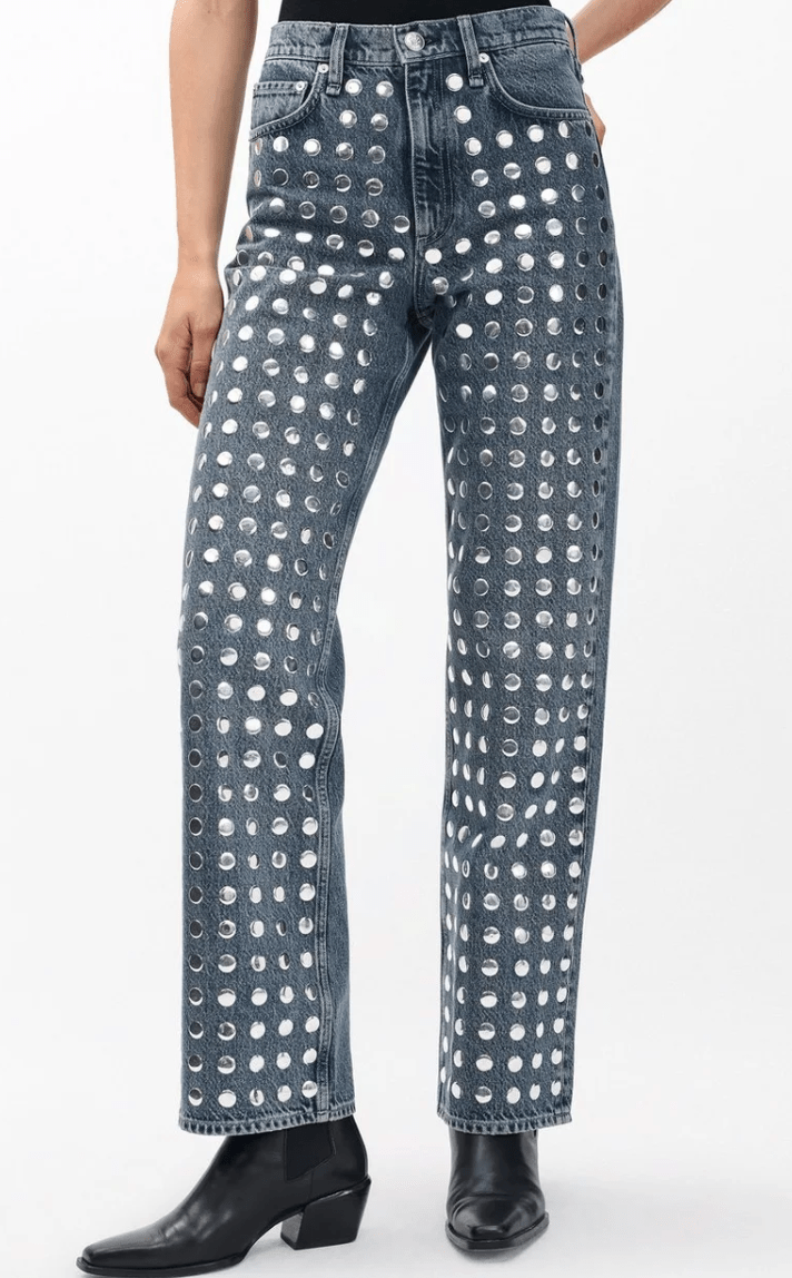 Kingston Stud Shae Relaxed Straight Jean - Amor Lafayette