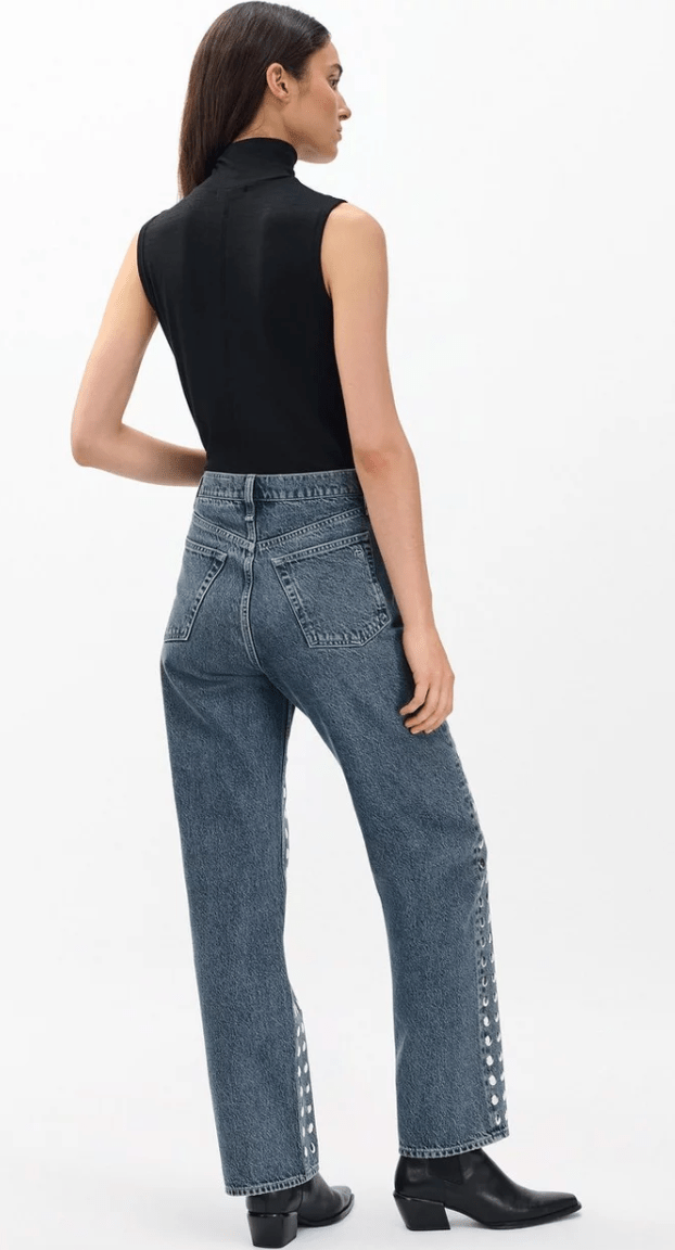 Kingston Stud Shae Relaxed Straight Jean - Amor Lafayette