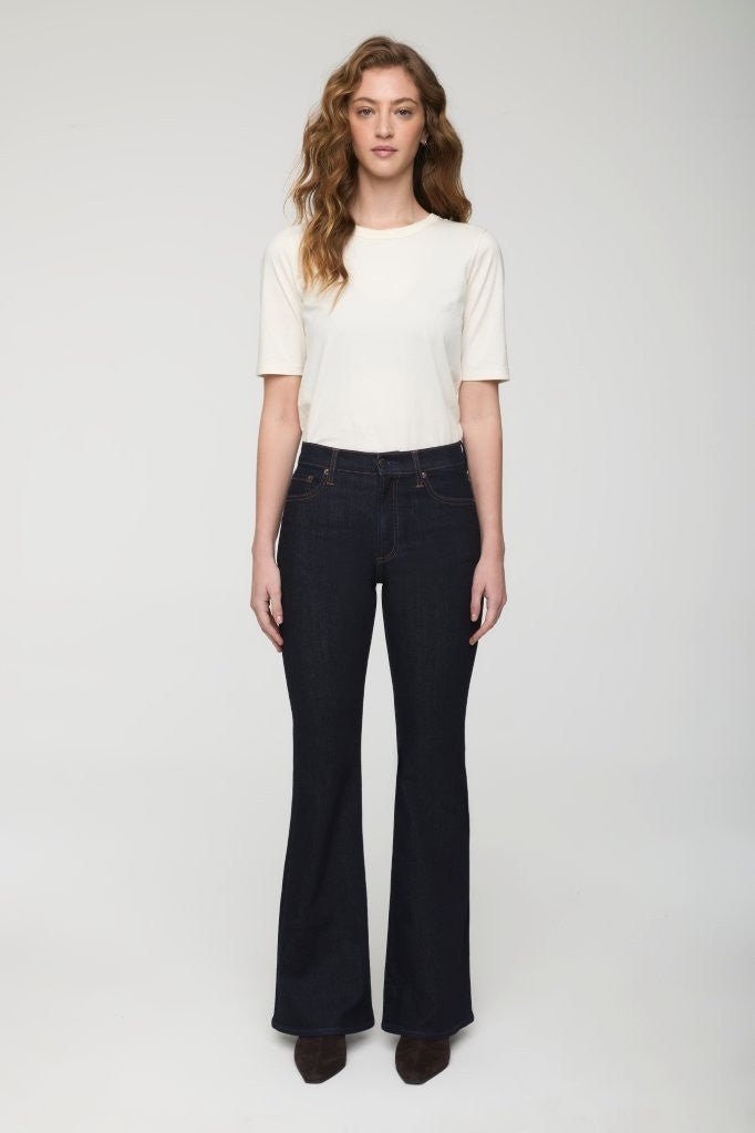 KINSLEY MID RISE ULTRA FLARE in NIGHTFLIGHT - Amor Lafayette