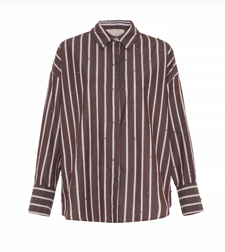 Koffee/Gold Echo Pearly Shirt - Amor Lafayette
