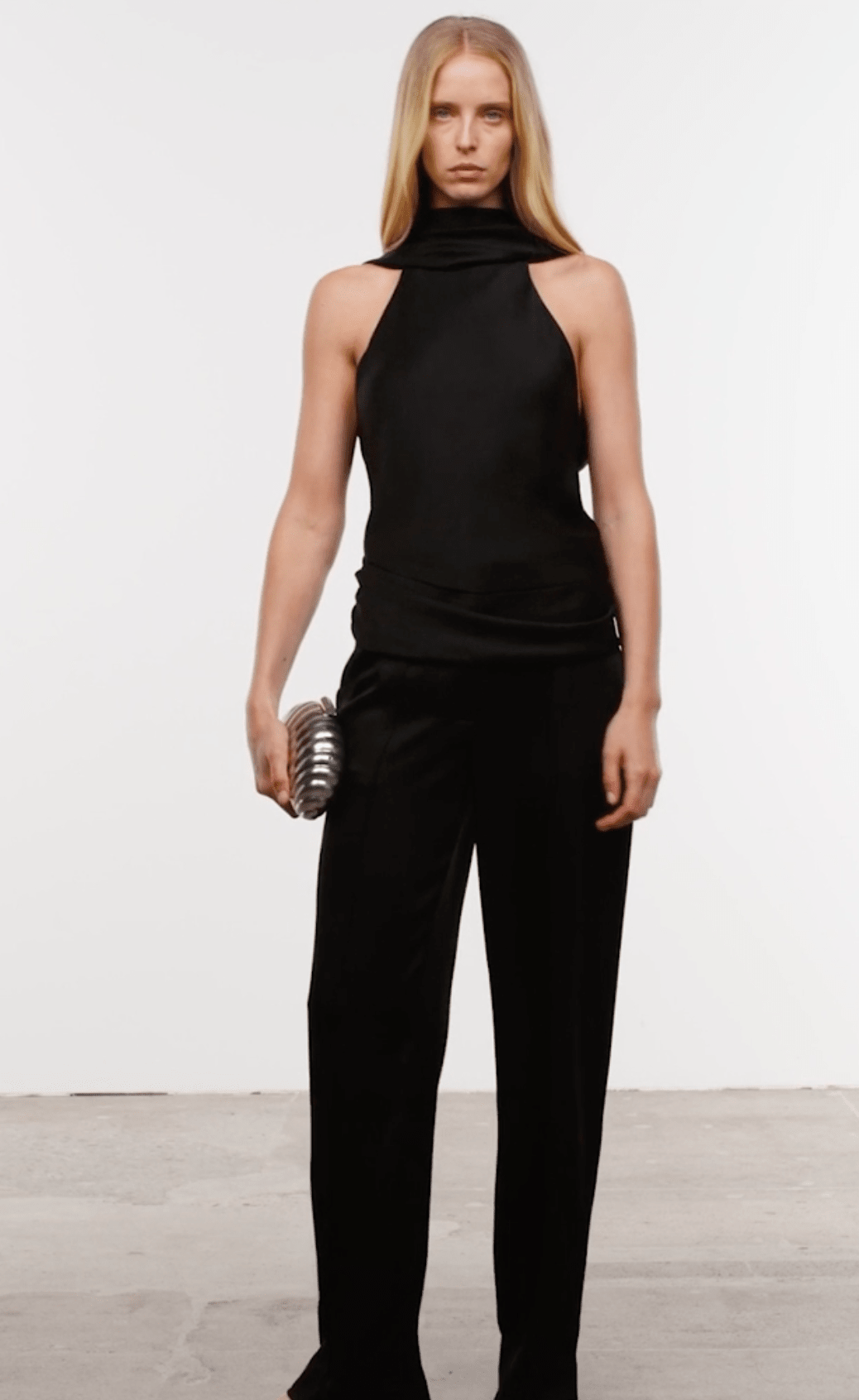 Kyra Wide Leg Pant in Black - Amor Lafayette