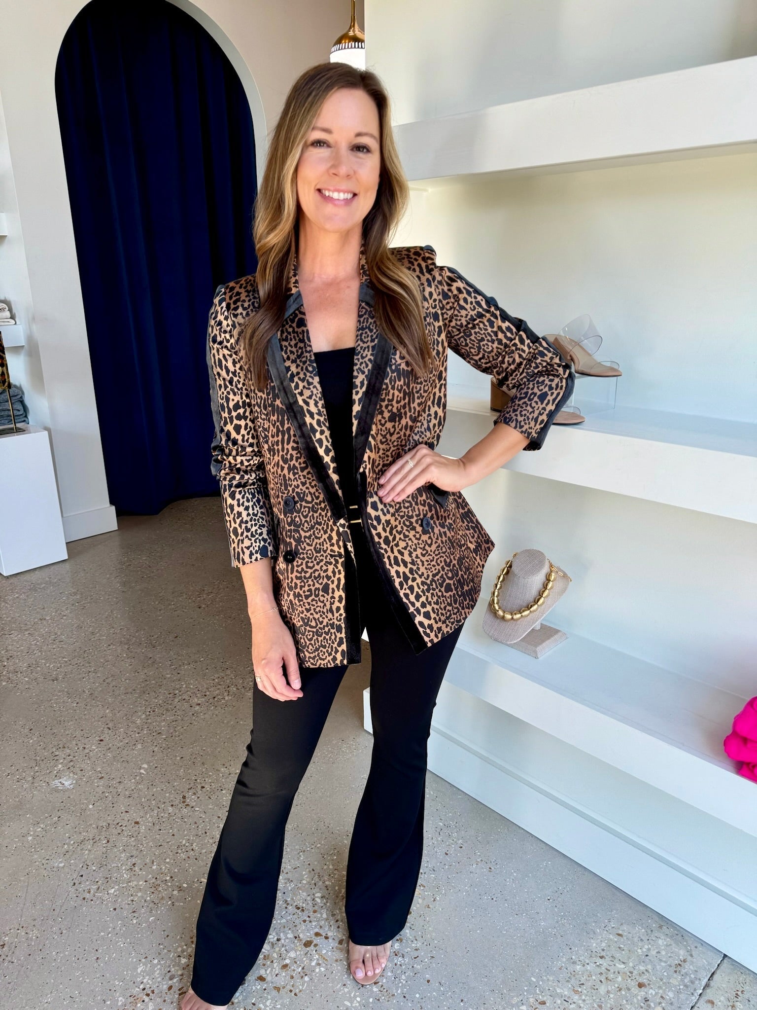 Lady Leopard Bristol Blazer - Amor Lafayette