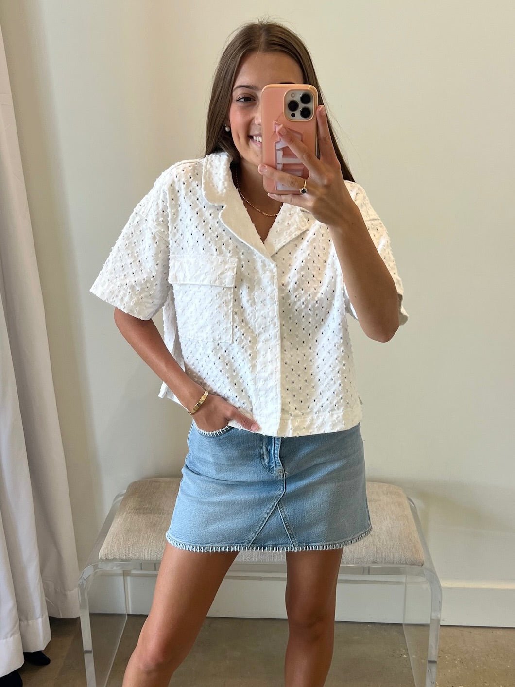 Laurel Denim Skirt - Amor Lafayette