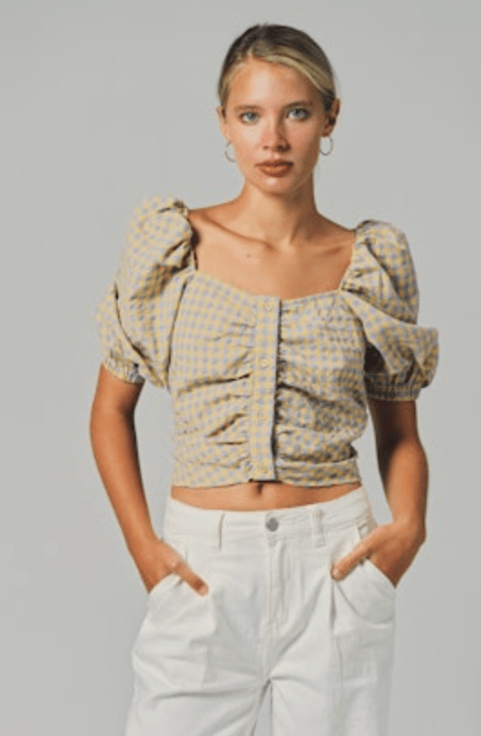 Lavender Check Editor Shirt - Amor Lafayette