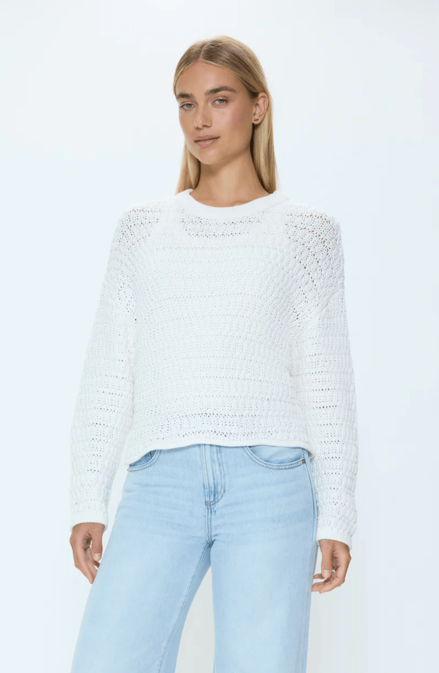 Le Blanc Katya Relaxed Crew Neck Sweater - Amor Lafayette