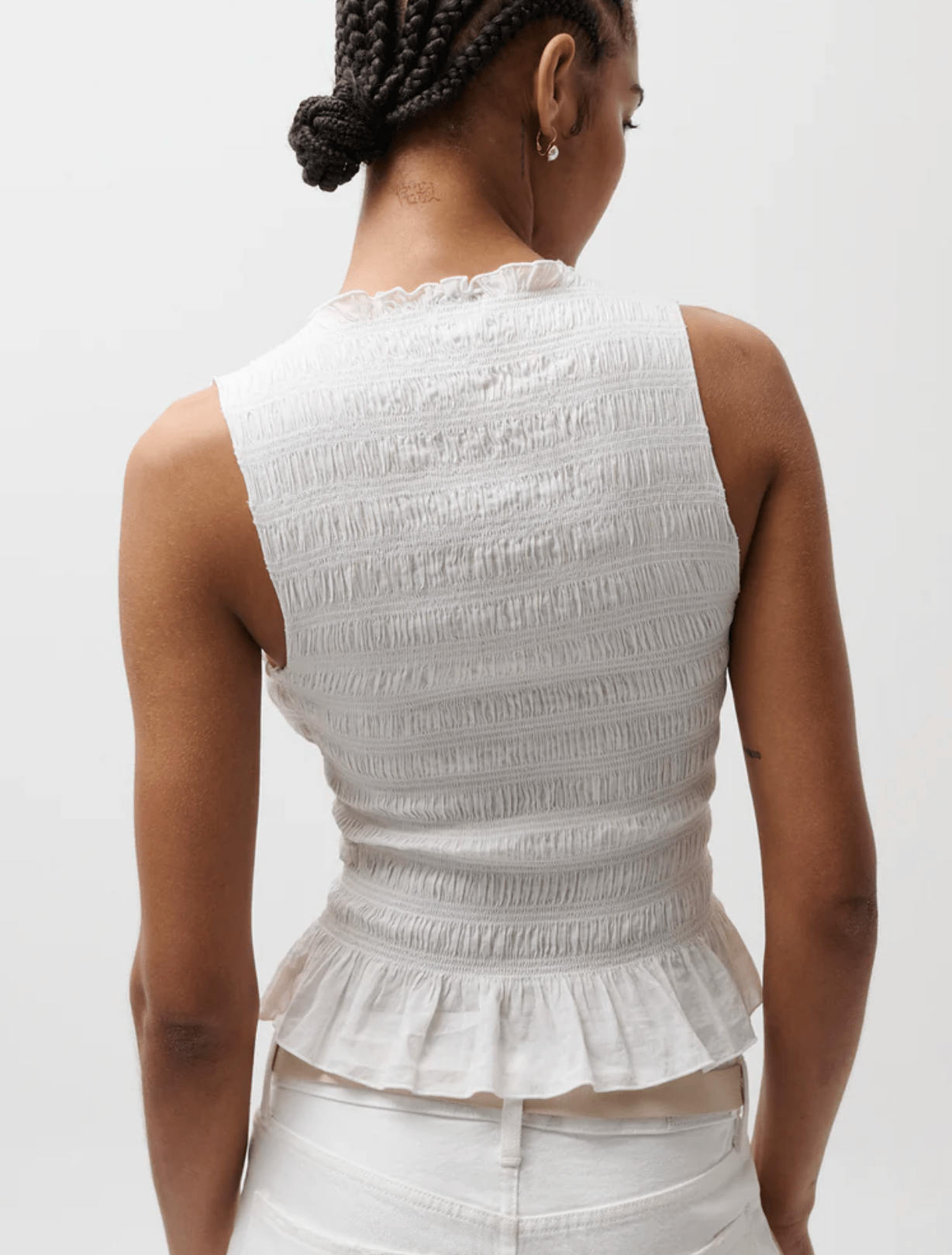 Le Blanc Phoebe Smocked Tank - Amor Lafayette