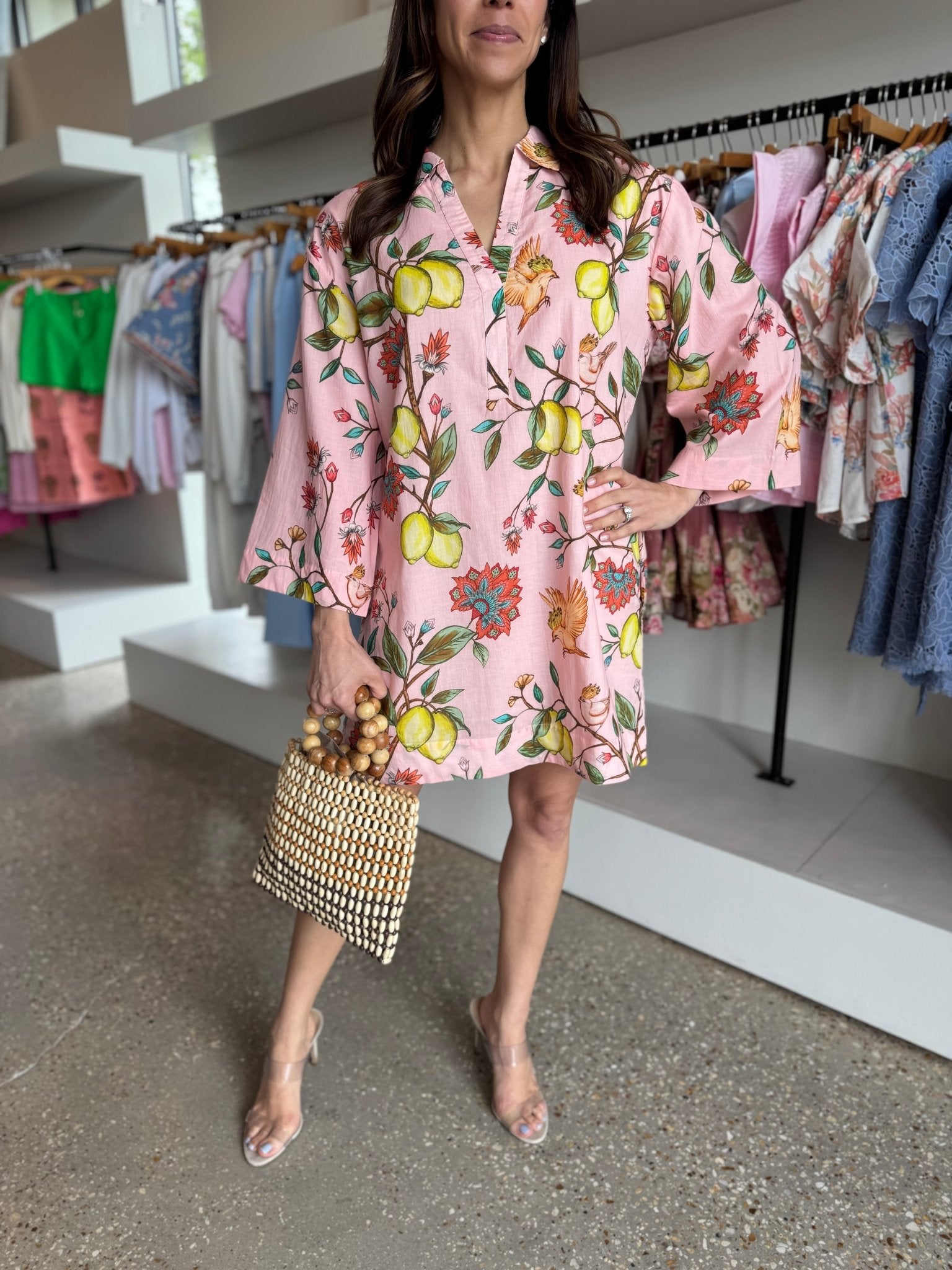 Lemon Branch Colette Dress - Amor Lafayette