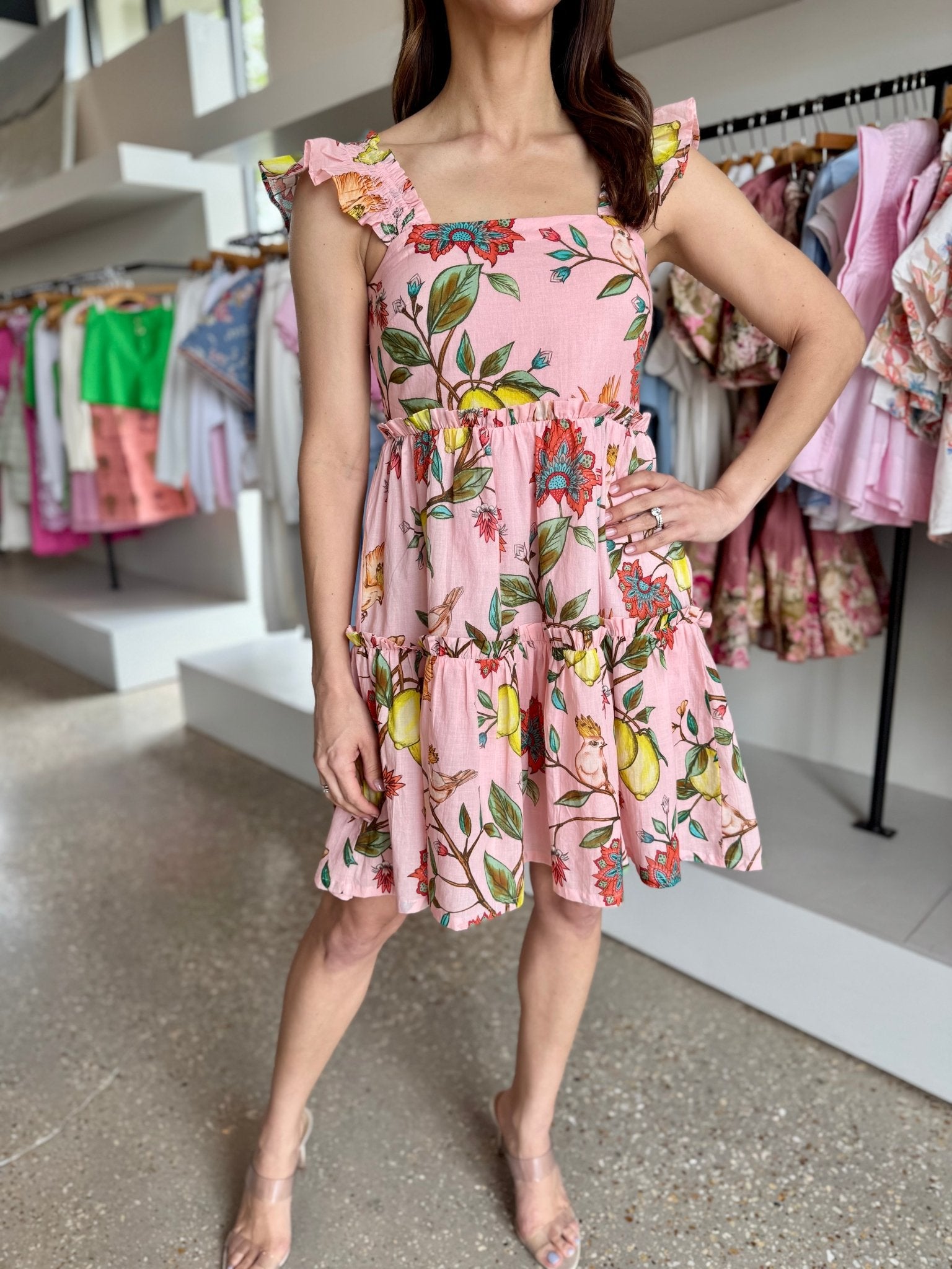 Lemon Branch Maya Dress - Amor Lafayette