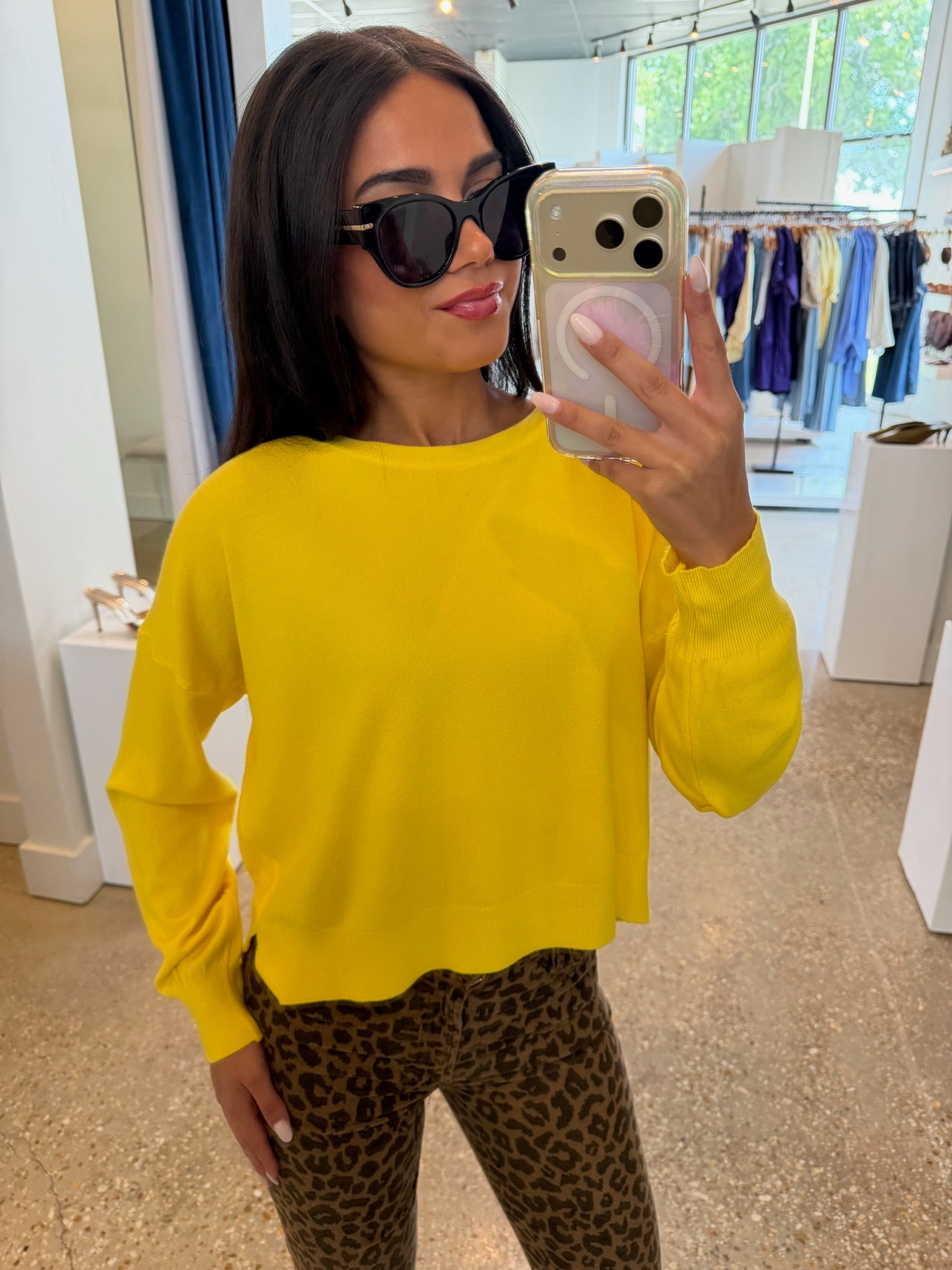 Lemon Polly Sweater - Amor Lafayette