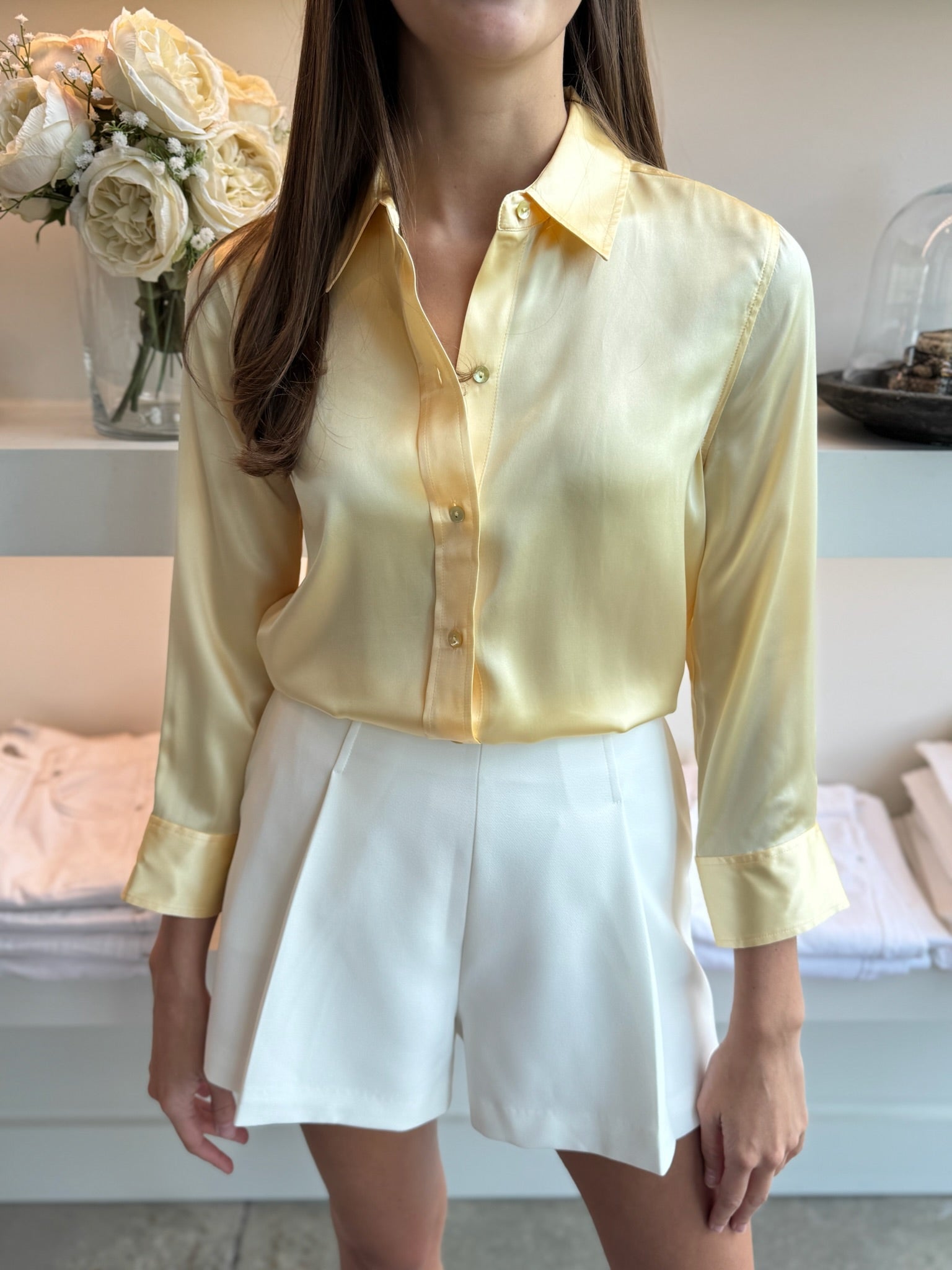 Lemon Sorbet Dani 3/4 Blouse - Amor Lafayette