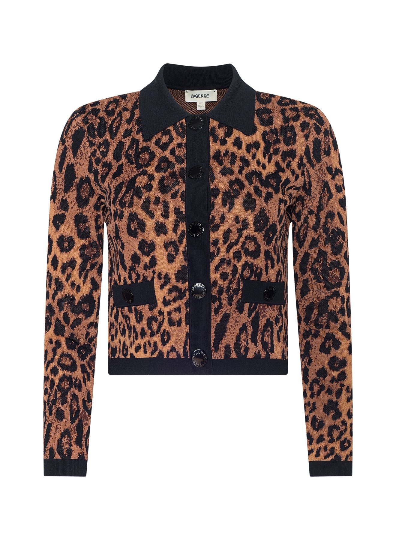 LEOPARD OSIRIS JACQUARRD COLLARD CARDI - Amor Lafayette