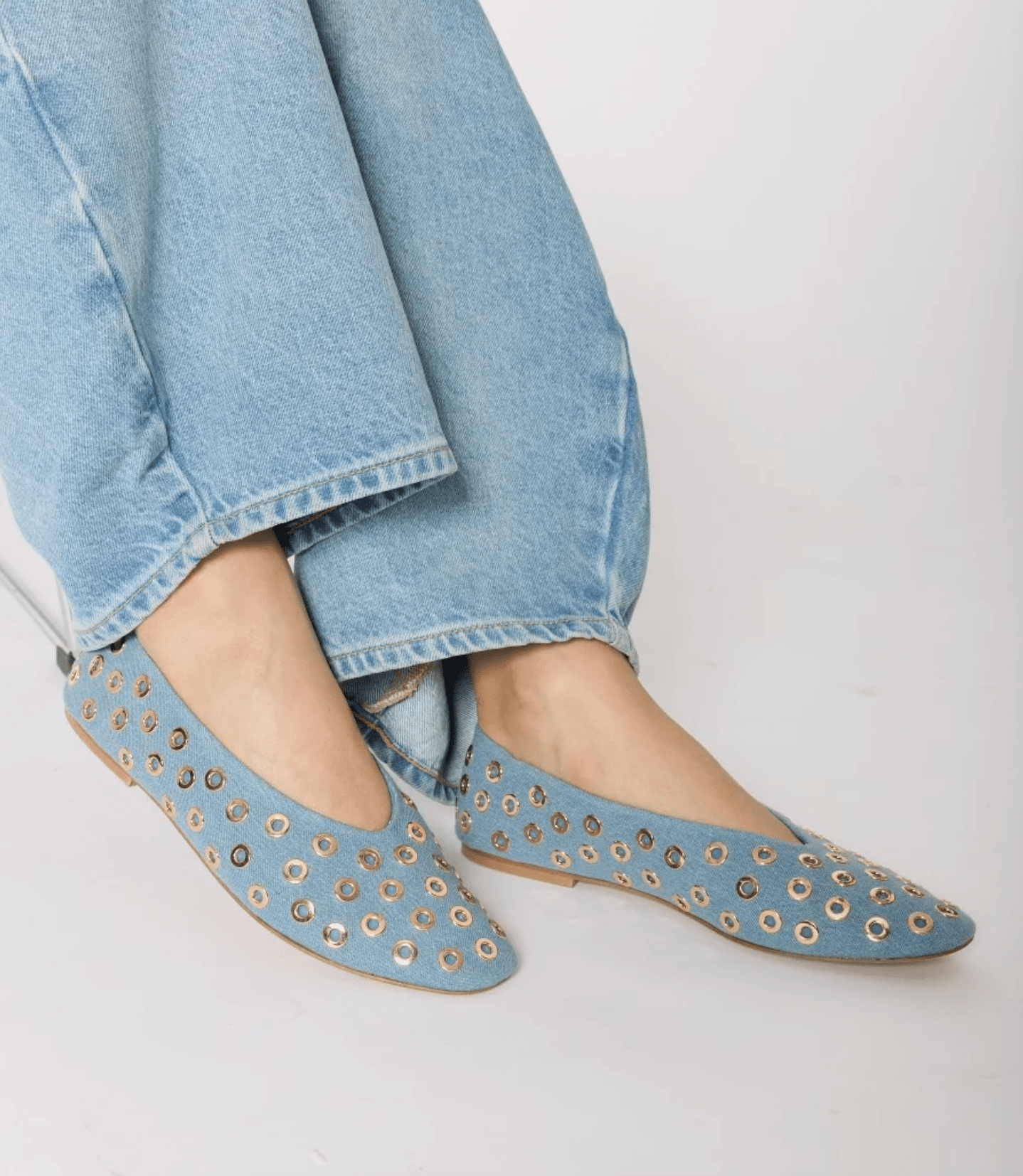 Light Blue Ballerines - Amor Lafayette