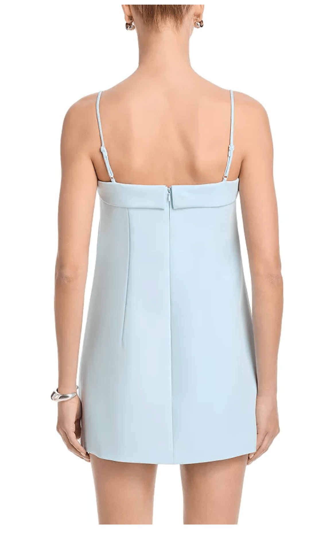 Light Dream Blue Azra Twill Foldover Strappy - Amor Lafayette