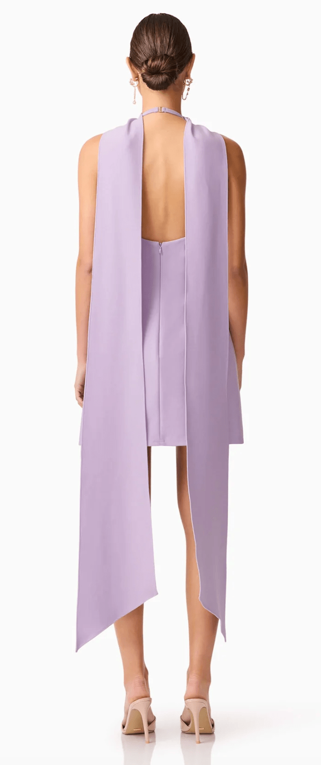 Lilac Mira Halter Mini Dress - Amor Lafayette