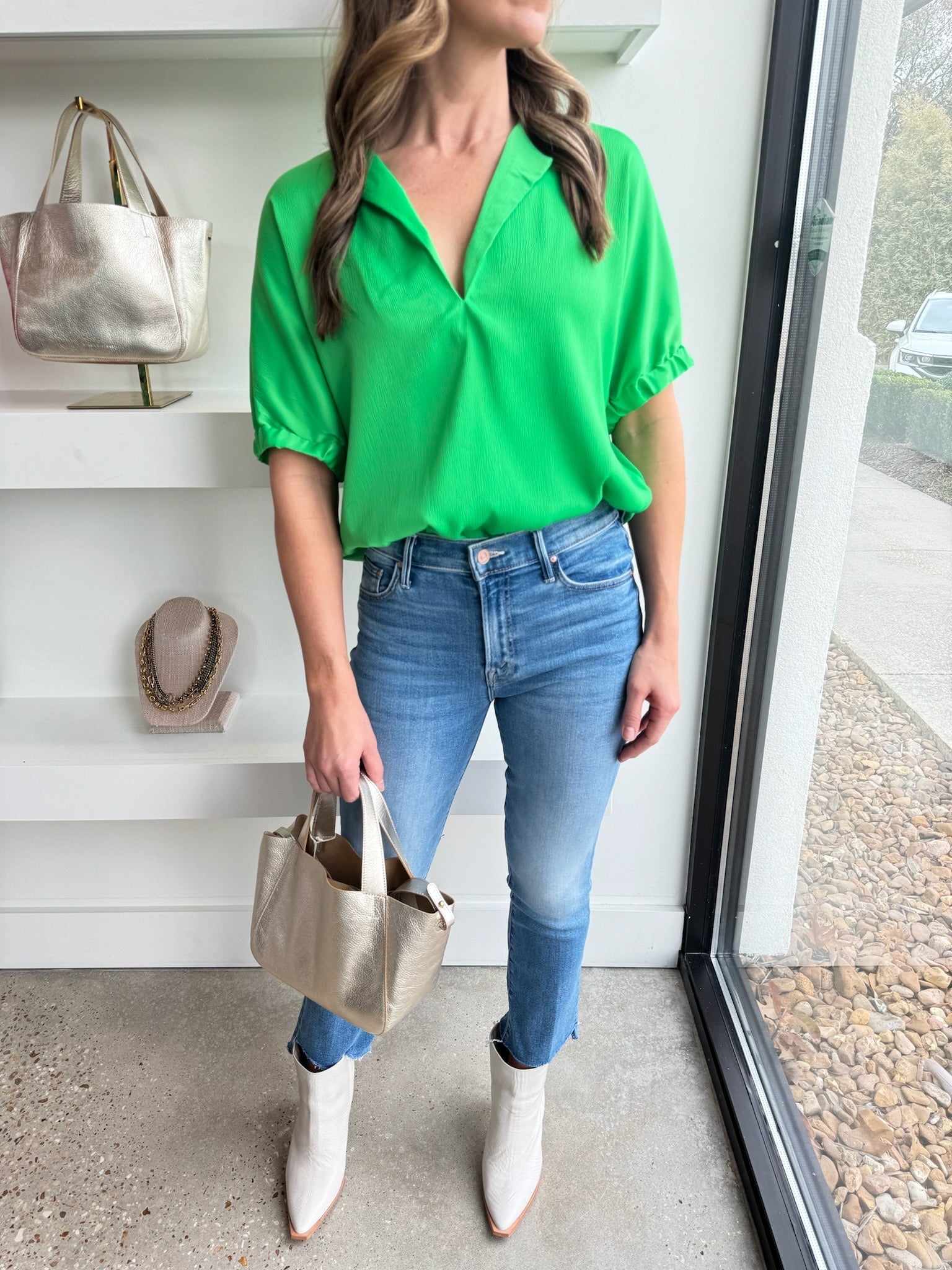 Lime Betsy Top - Amor Lafayette