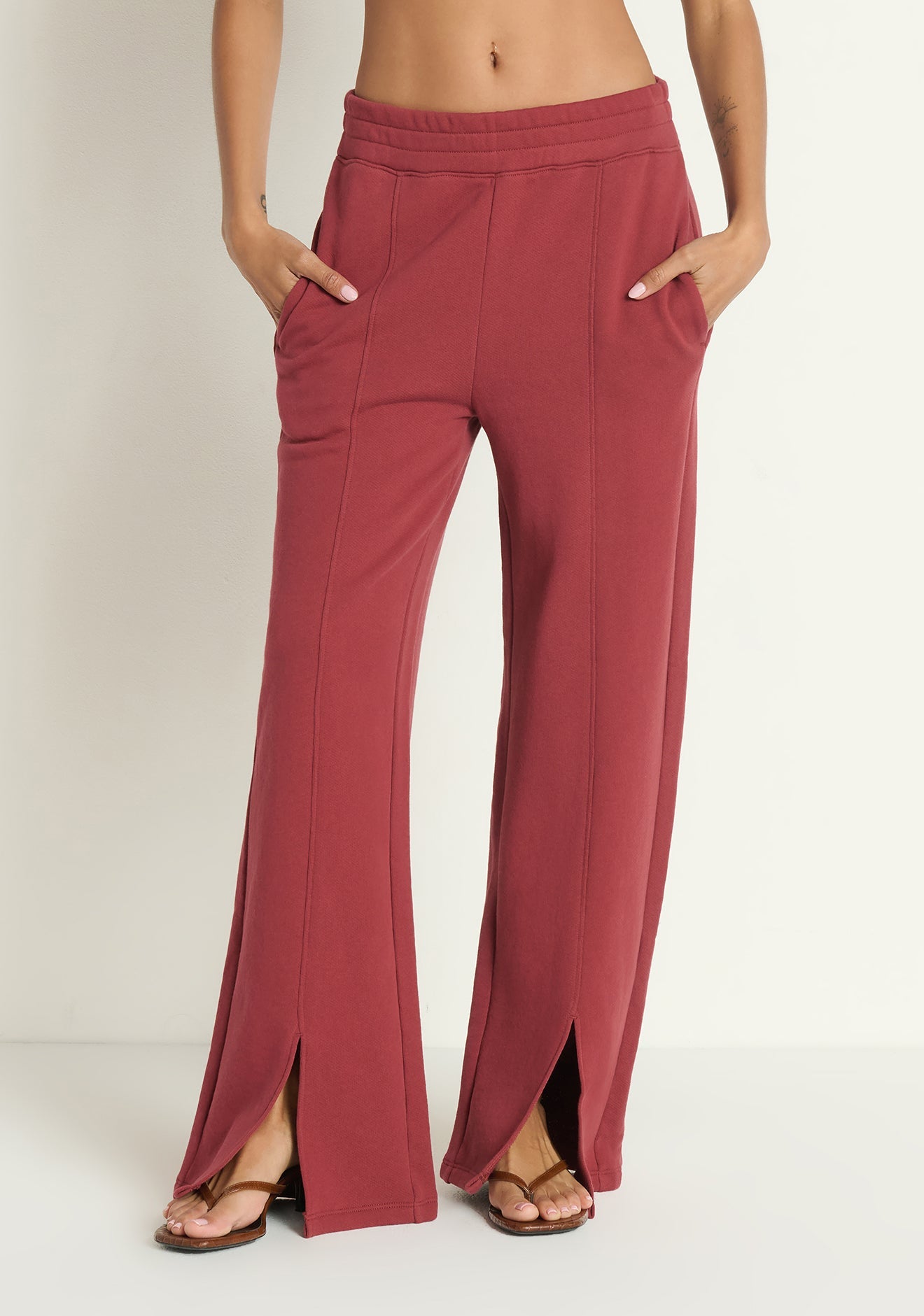 Lincoln Front Slit Knit Pant - Amor Lafayette