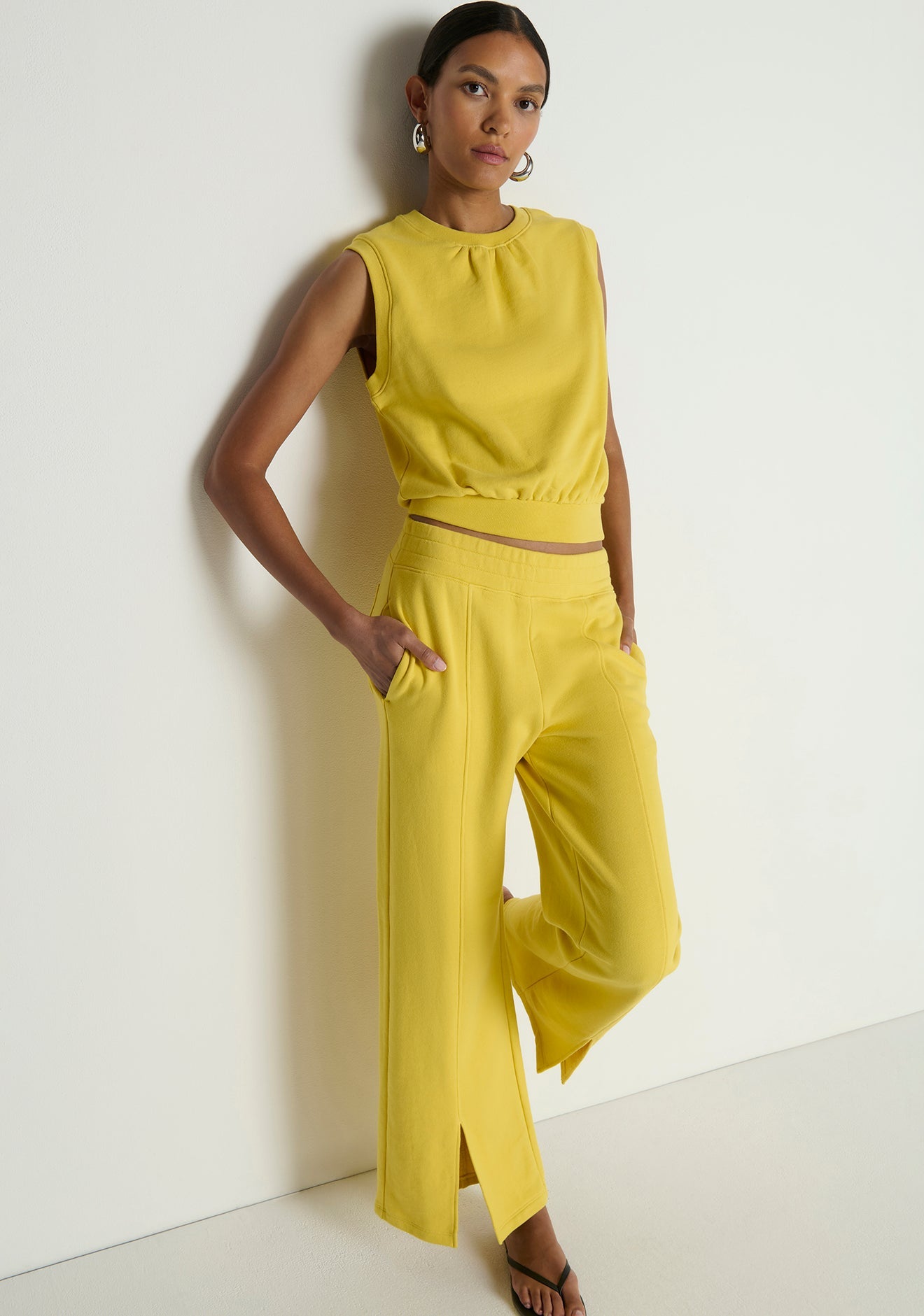 Lincoln Front Slit Knit Pant - Amor Lafayette