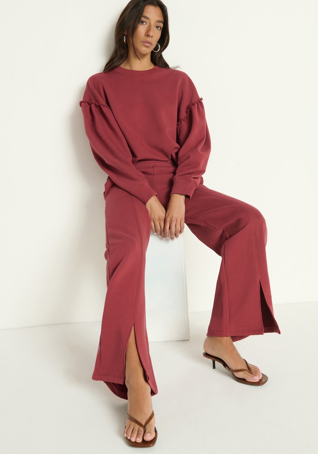Lincoln Front Slit Knit Pant - Amor Lafayette