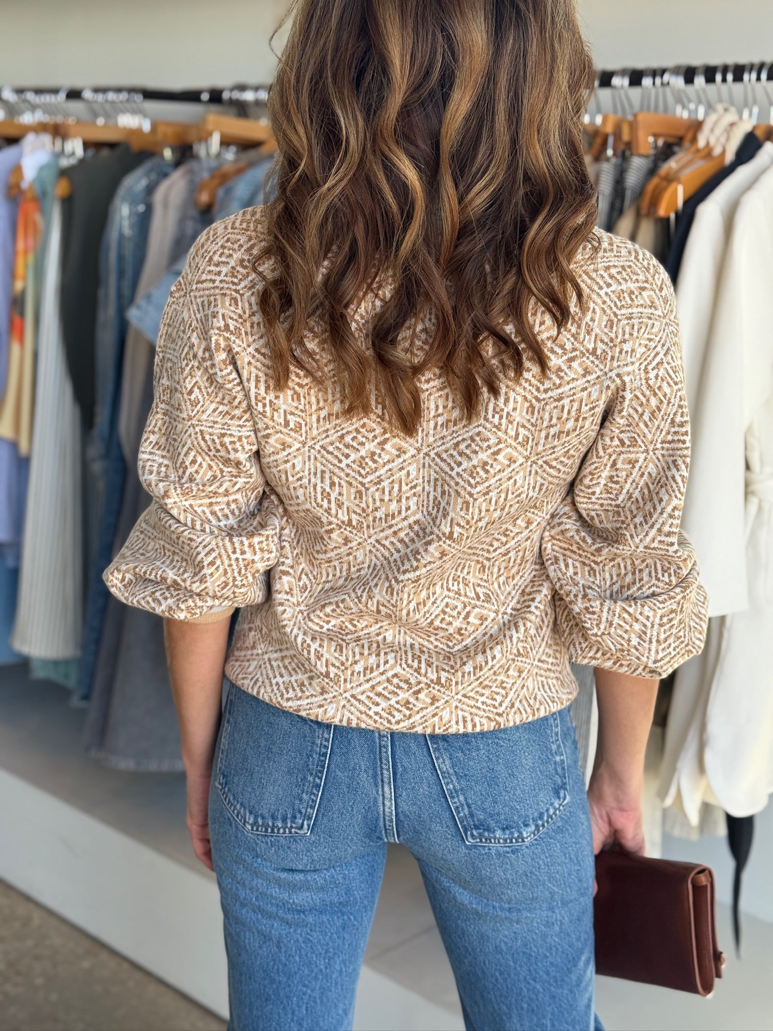 Lolli Sweater - Mosaic Monogram - Amor Lafayette