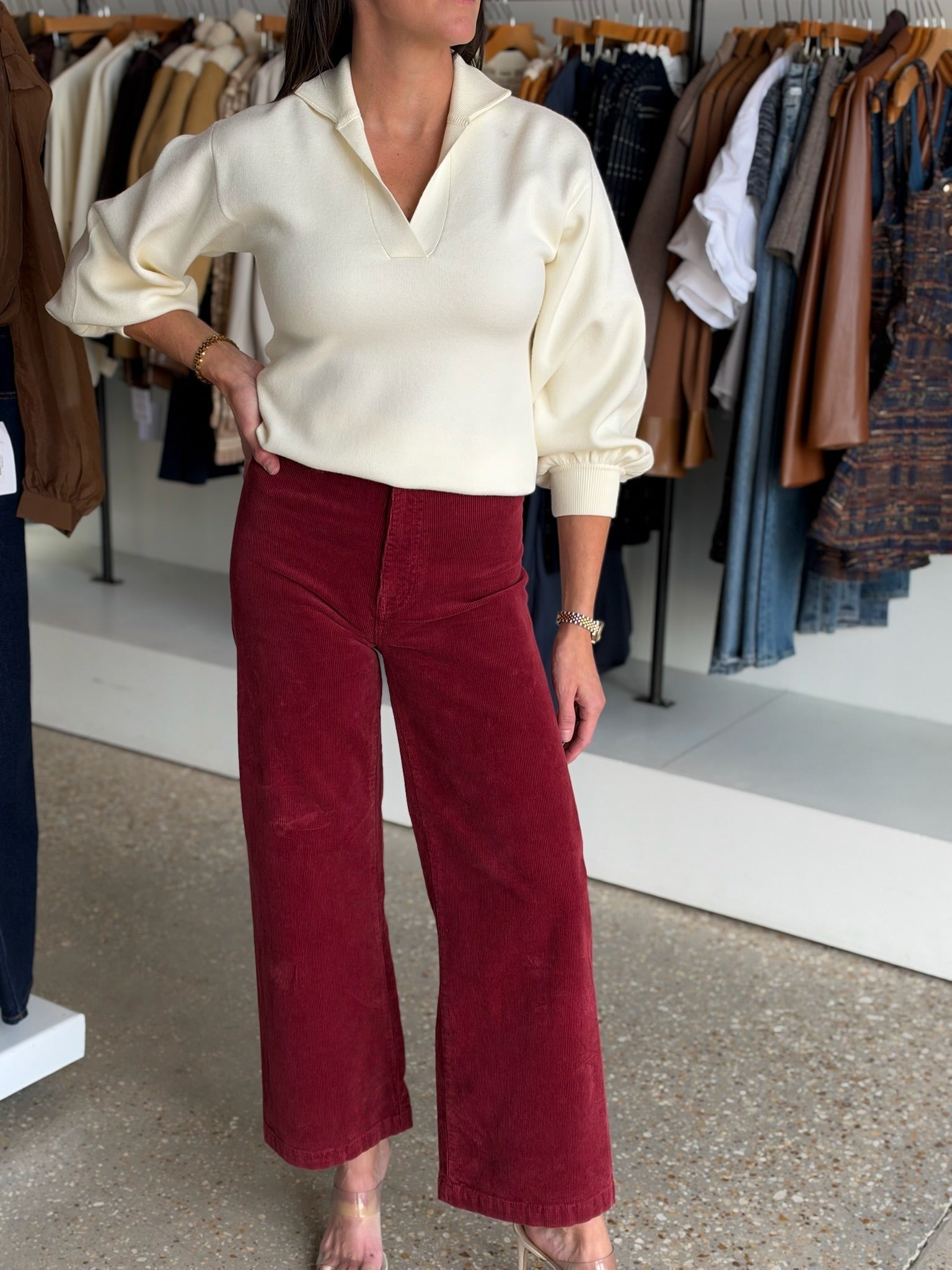 Lolli Sweater- Sandshell Knit - Amor Lafayette