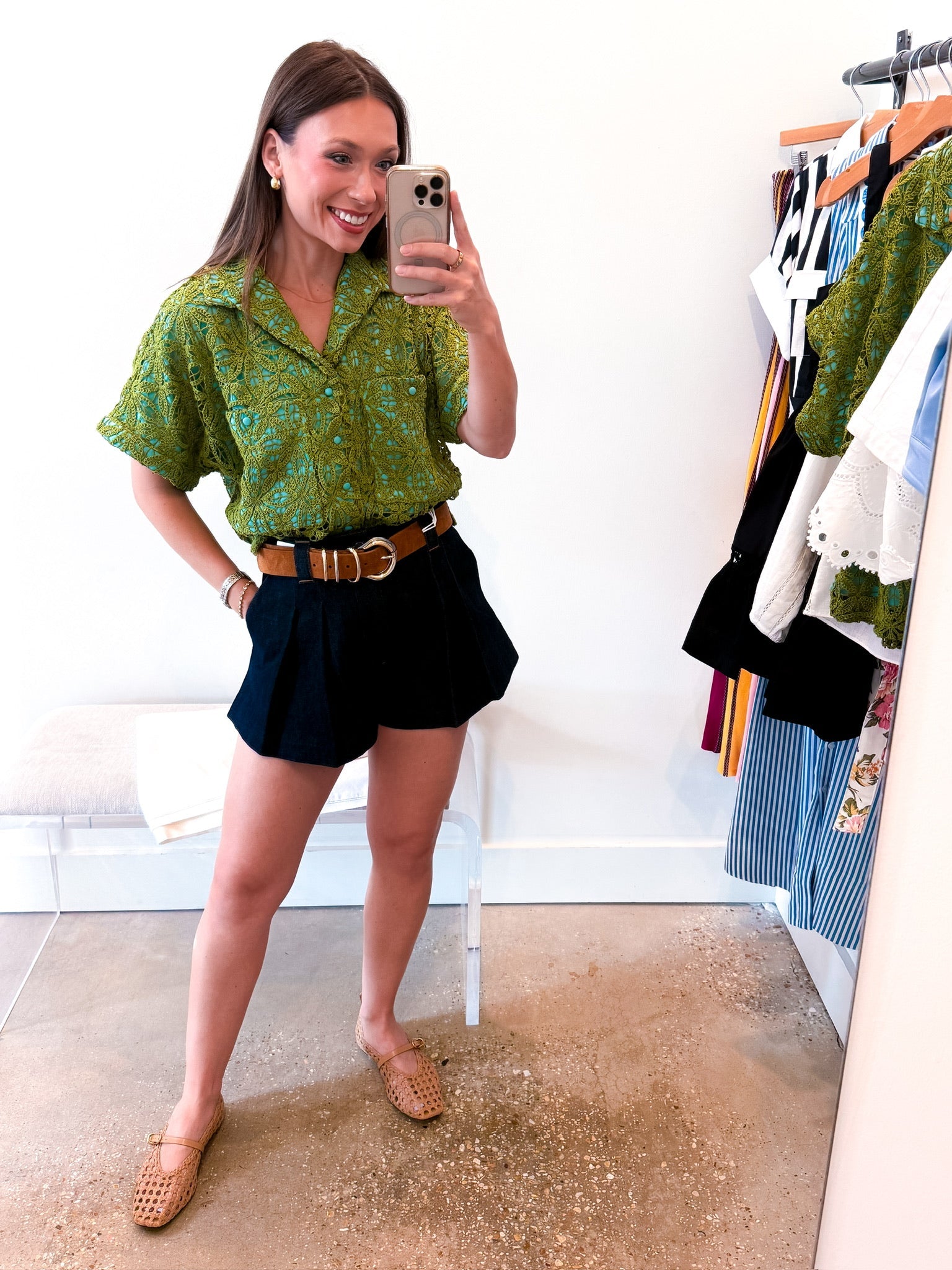Luna Top In Olive Hour - Amor Lafayette