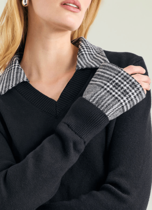 Maia Knit Sweater in Jet Black - Amor Lafayette