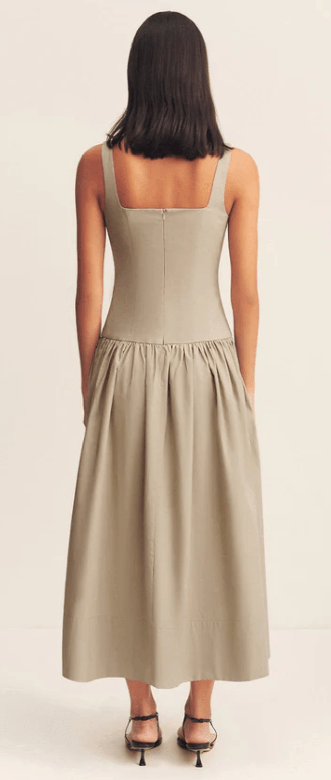 Maiori Square Neck Midi Dress - Amor Lafayette