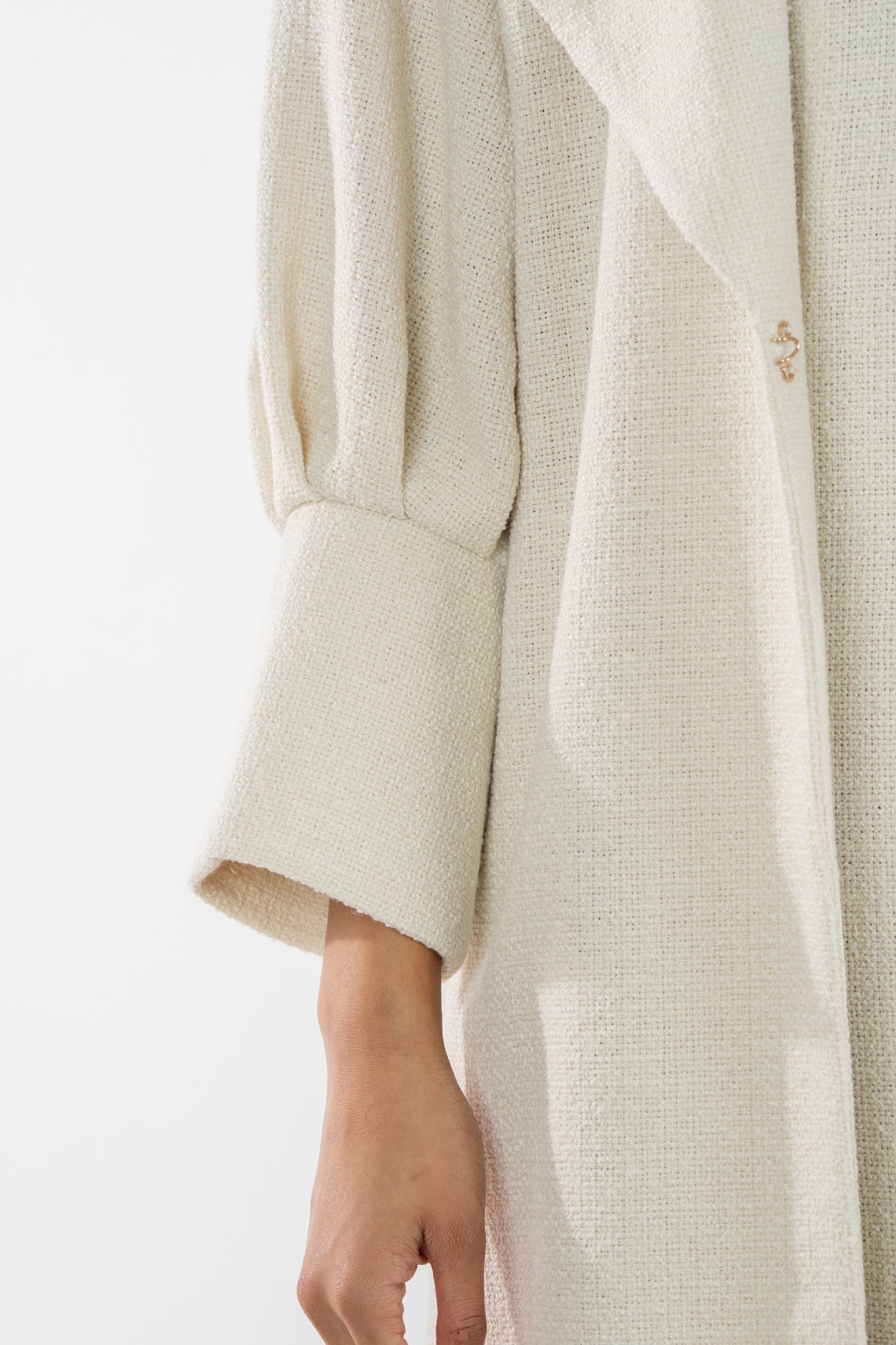 Manhattan Coat - Sandshell Boucle - Amor Lafayette