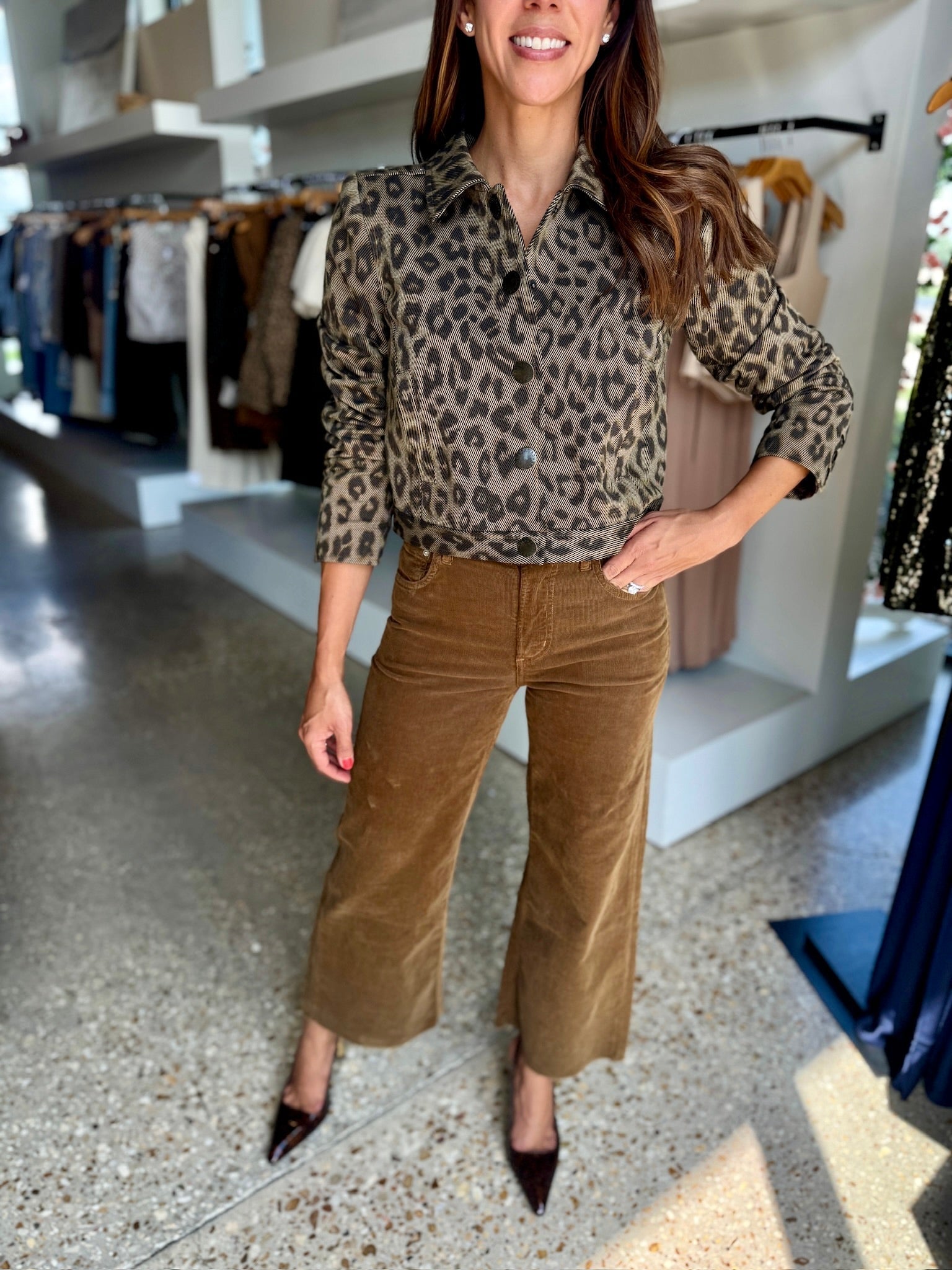 Manuka Lyra Wide Leg Crop Corduroy - Amor Lafayette