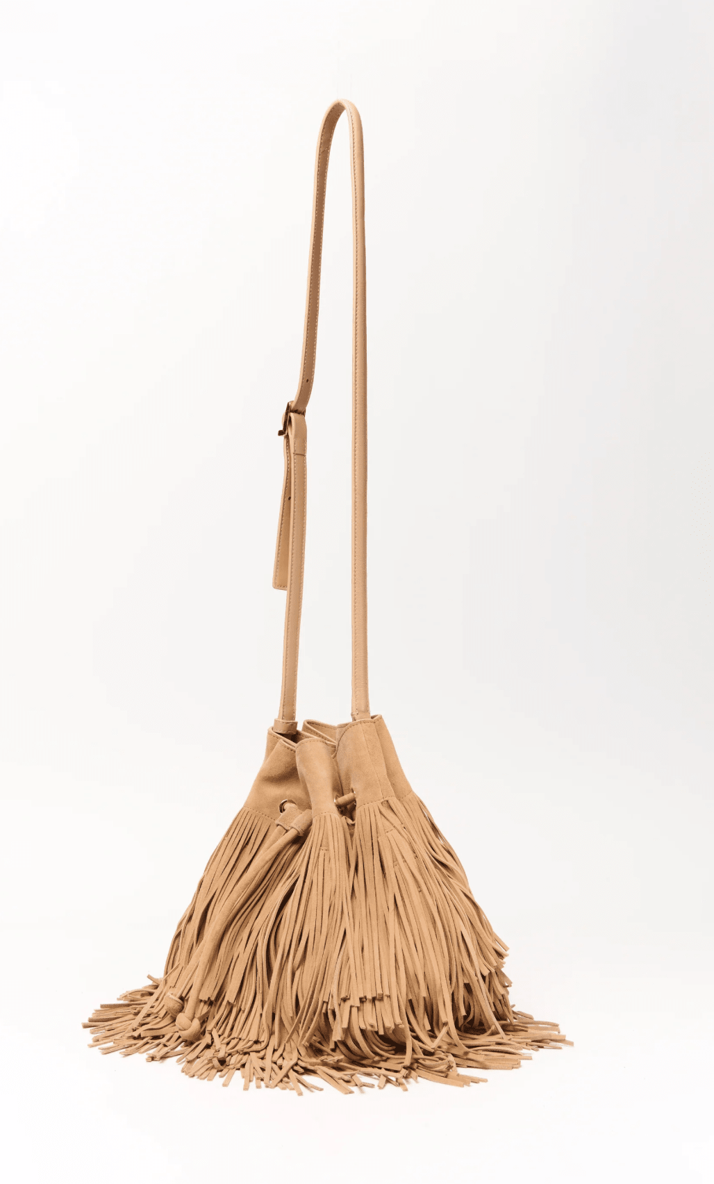 Marena Suede Drawstring Crossbody - Amor Lafayette