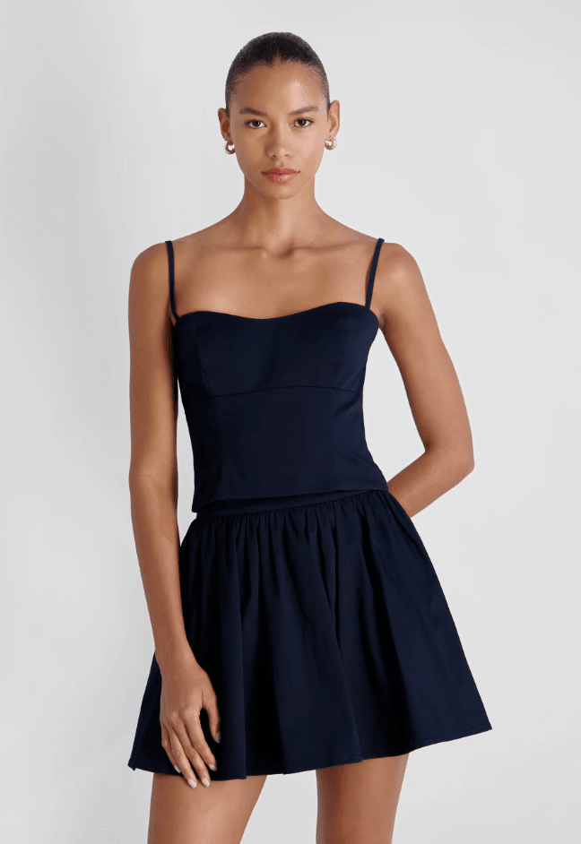 Marine Cotton Sateen Cami - Amor Lafayette