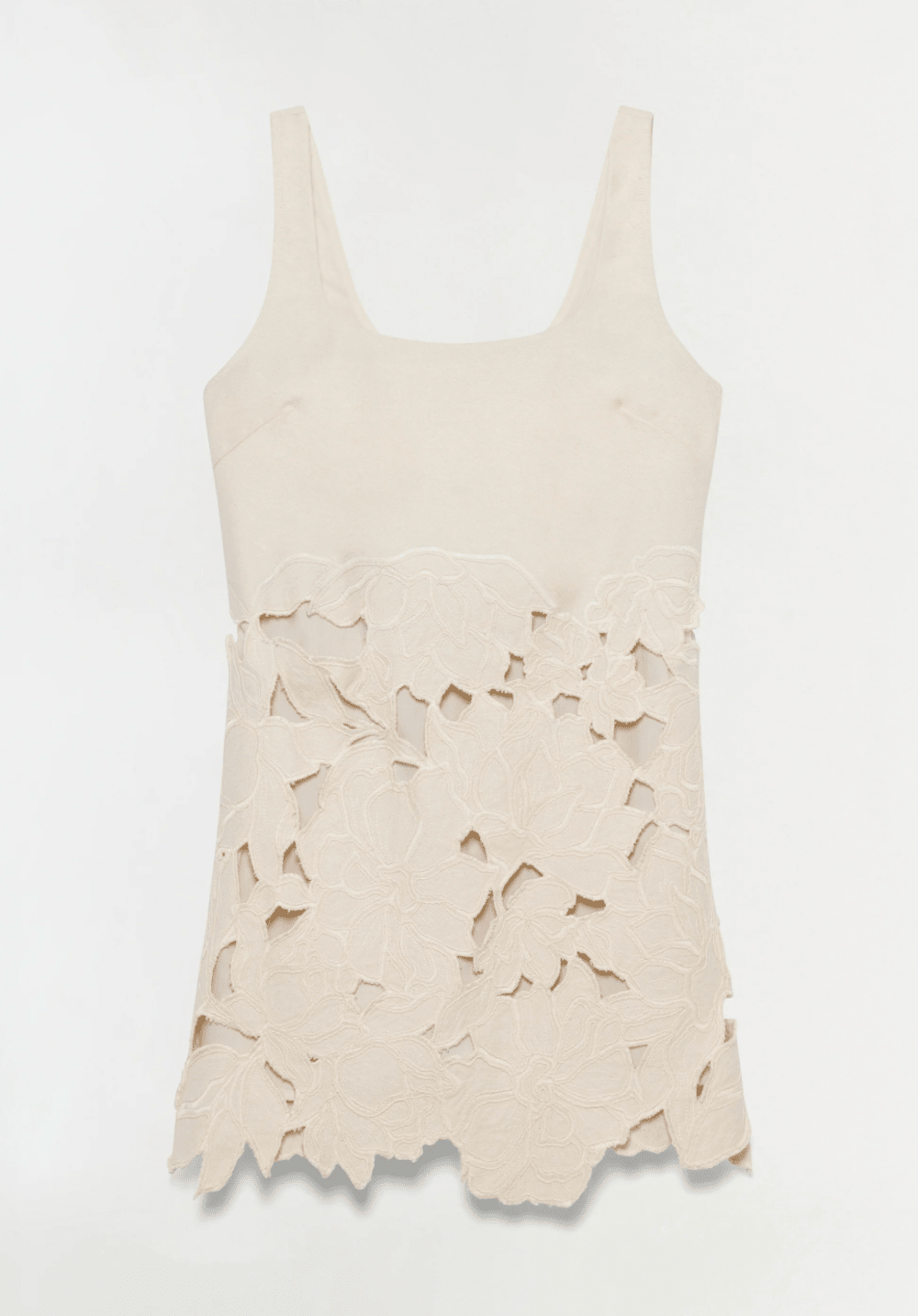 Marshmallow Ziva Embroidered Mini Dress - Amor Lafayette