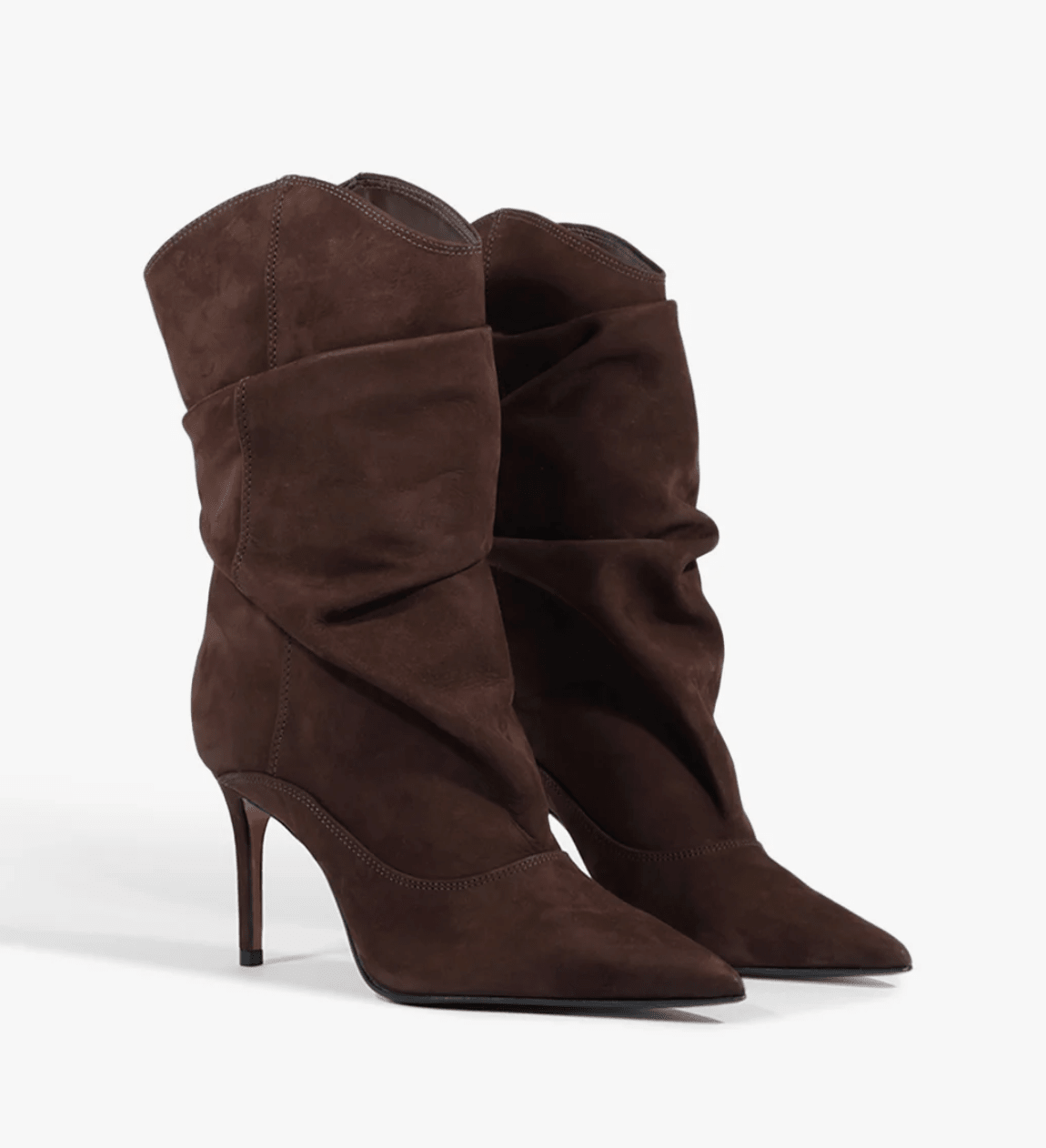 MARYANA SLOUCH NUBUCK BOOTIE in Maplewood - Amor Lafayette