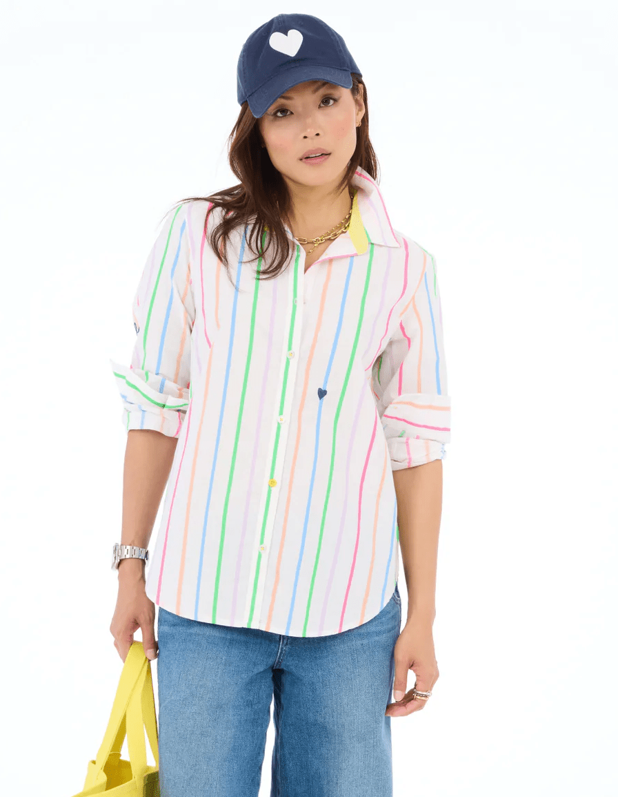 Mia Multi Stripe Shirt - Amor Lafayette