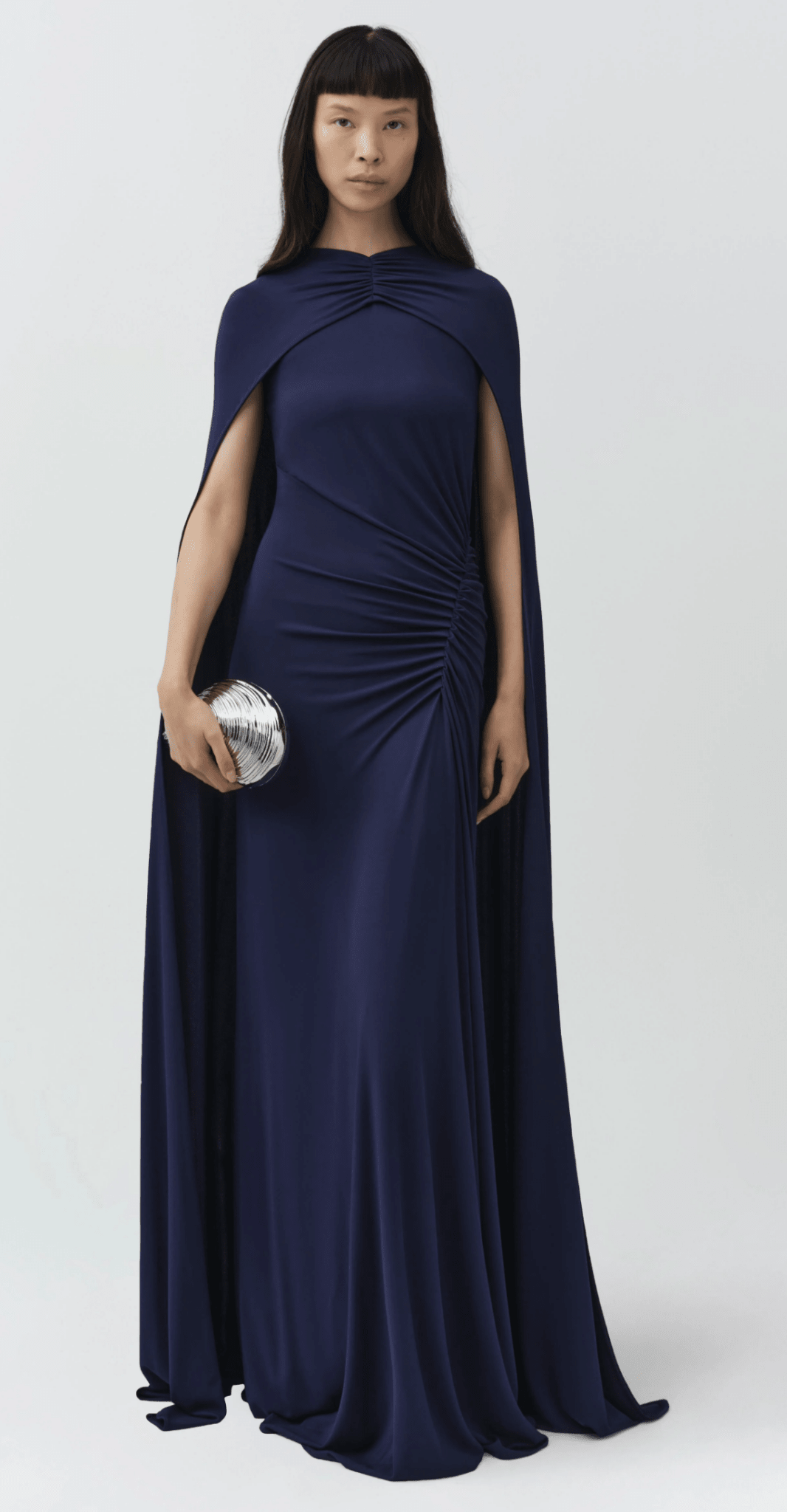 Midnight Demi Cape Gown - Amor Lafayette