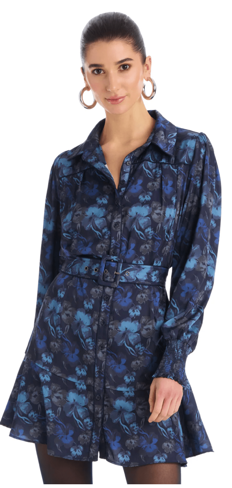 Midnight Floral Dylan Mini Dress - Amor Lafayette