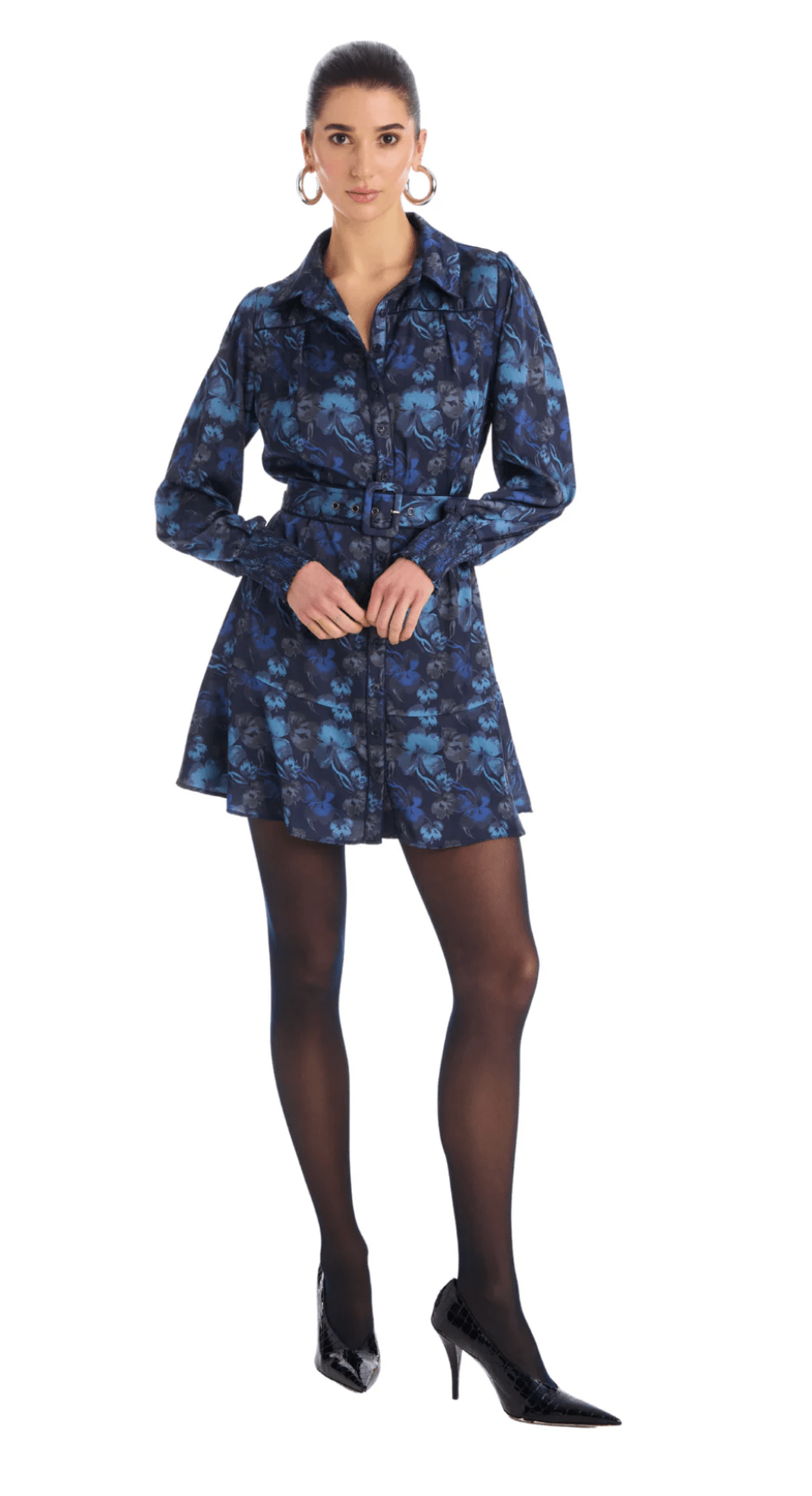 Midnight Floral Dylan Mini Dress - Amor Lafayette