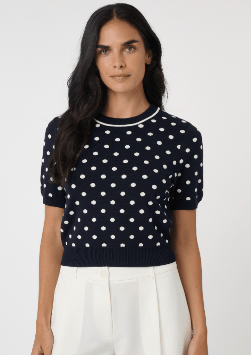 Midnight Polka Dot Birdie Sweater - Amor Lafayette
