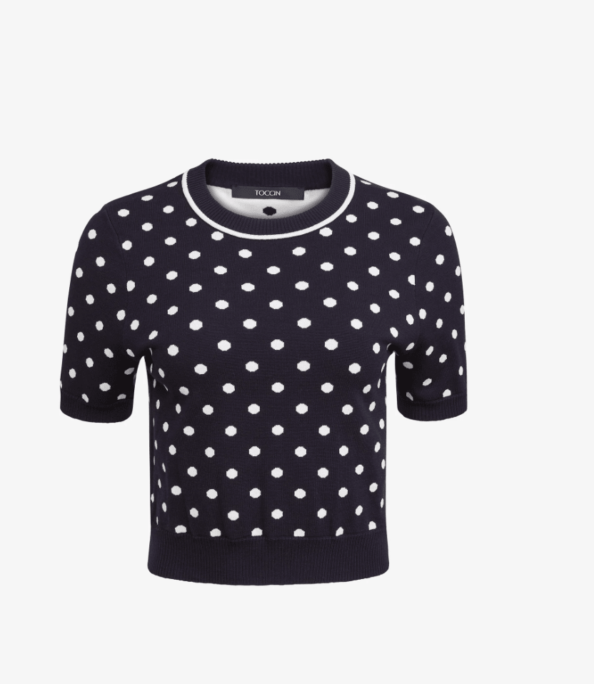 Midnight Polka Dot Birdie Sweater - Amor Lafayette