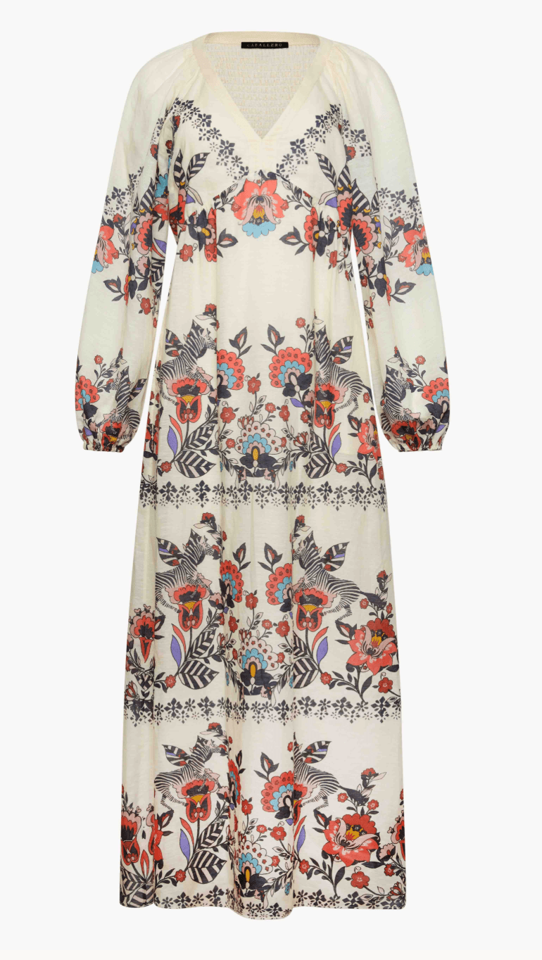 Mindy Dress in Zebra Leaf - Amor Lafayette