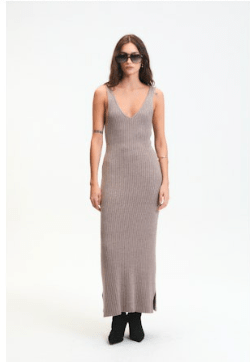 Mink Randy Knit Dress - Amor Lafayette