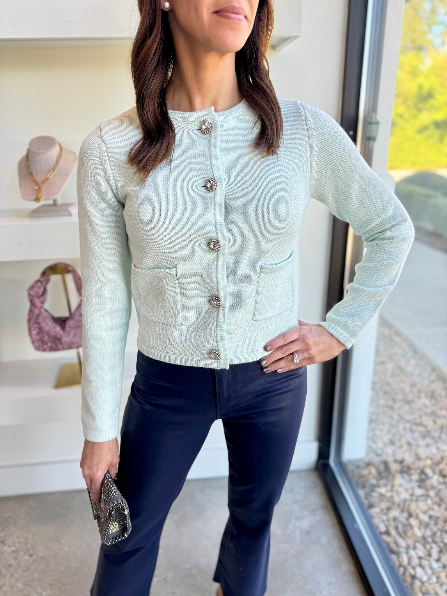 Mint Marielle Cardigan - Amor Lafayette