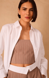 Mirant Pinstripe Strapless Top - Amor Lafayette